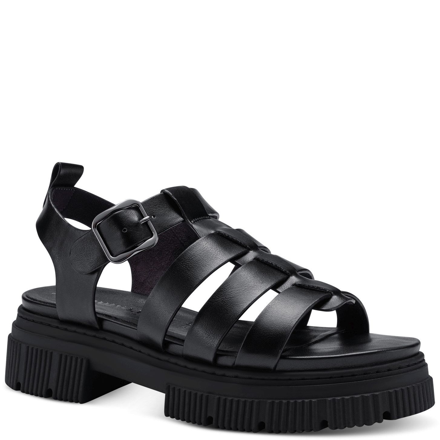 TAMARIS Basutės moterims, Juoda, SANDALS 1