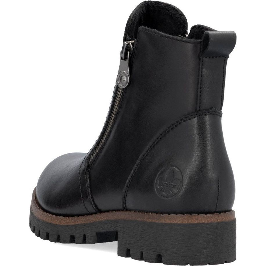 RIEKER Aulinukai moterims, Juoda, Ladies mid height boots 4
