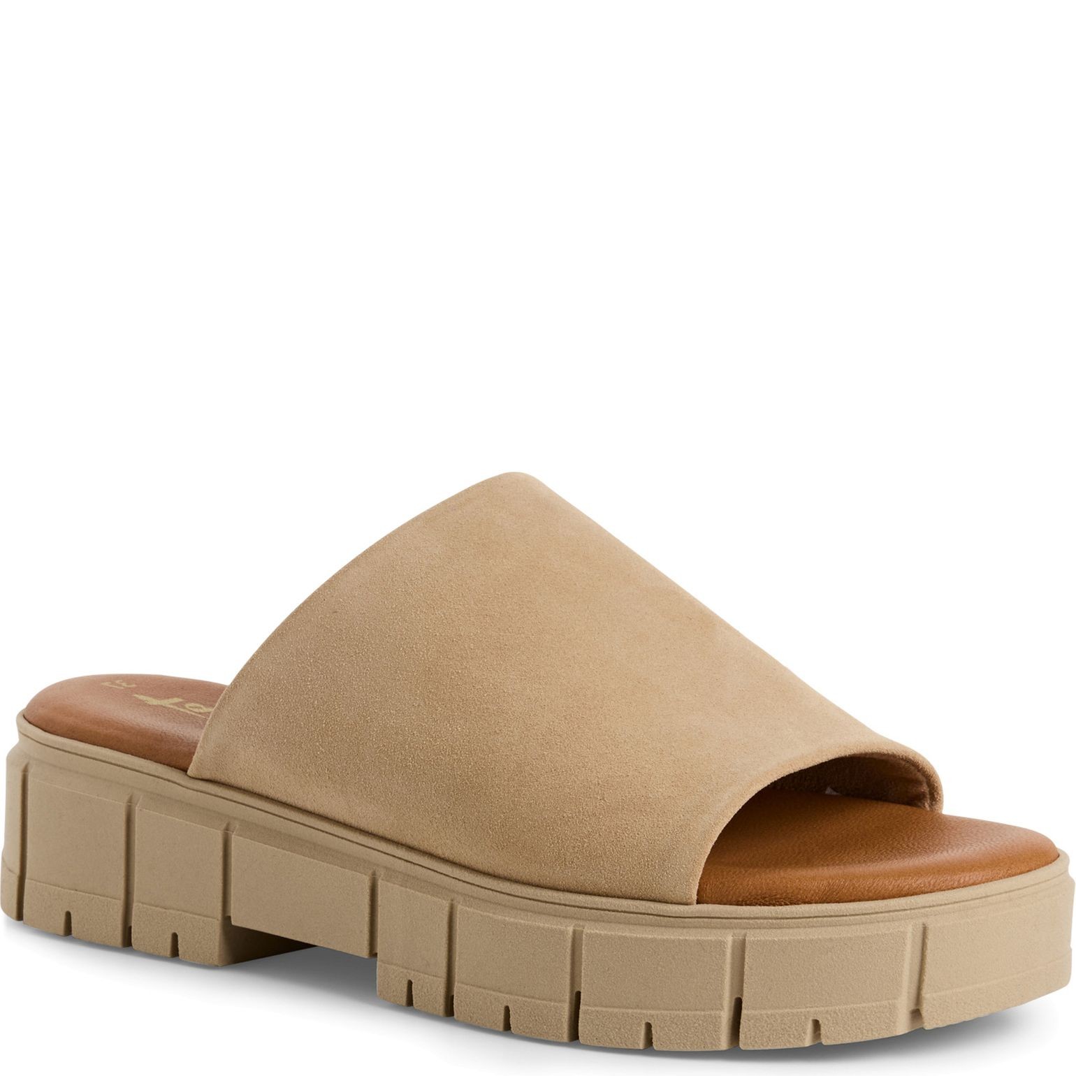 TAMARIS Šlepetės moterims, Smėlio, Wedge/plat mule 1