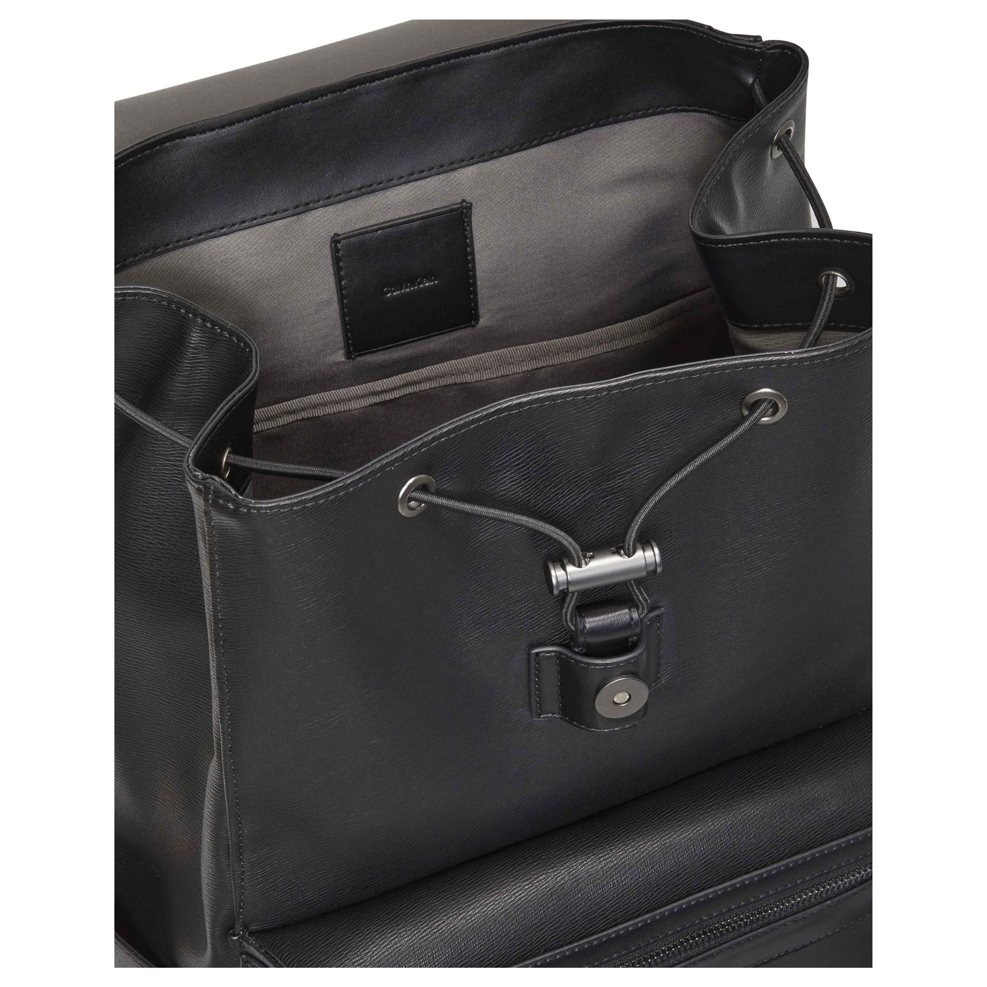 CALVIN KLEIN Kuprinė vyrams, Juoda, zip flap backpack 4