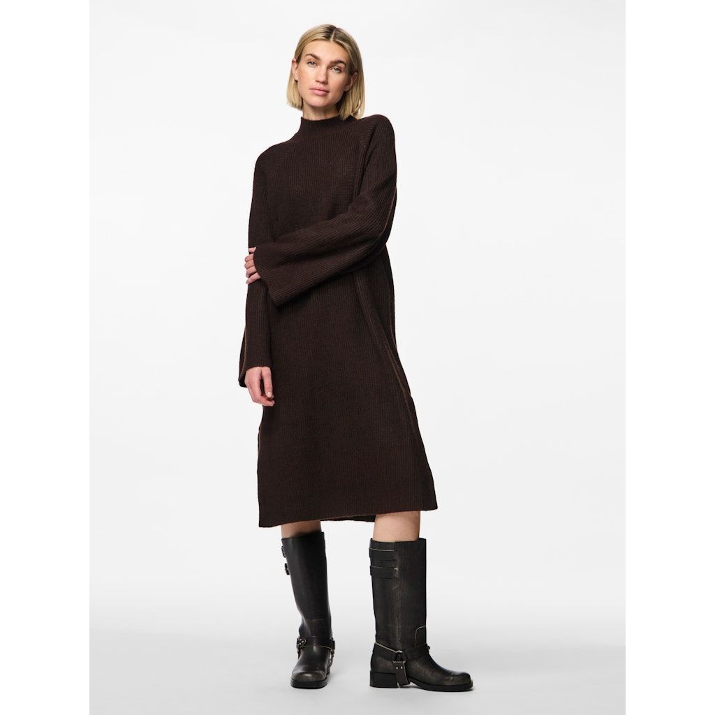 PIECES Midi suknelė moterims, Vyšninė, PCJADE LS OVERS. HIG 4