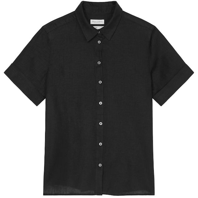 MARC O'POLO Marškiniai trump. rankovėmis moterims, Juoda