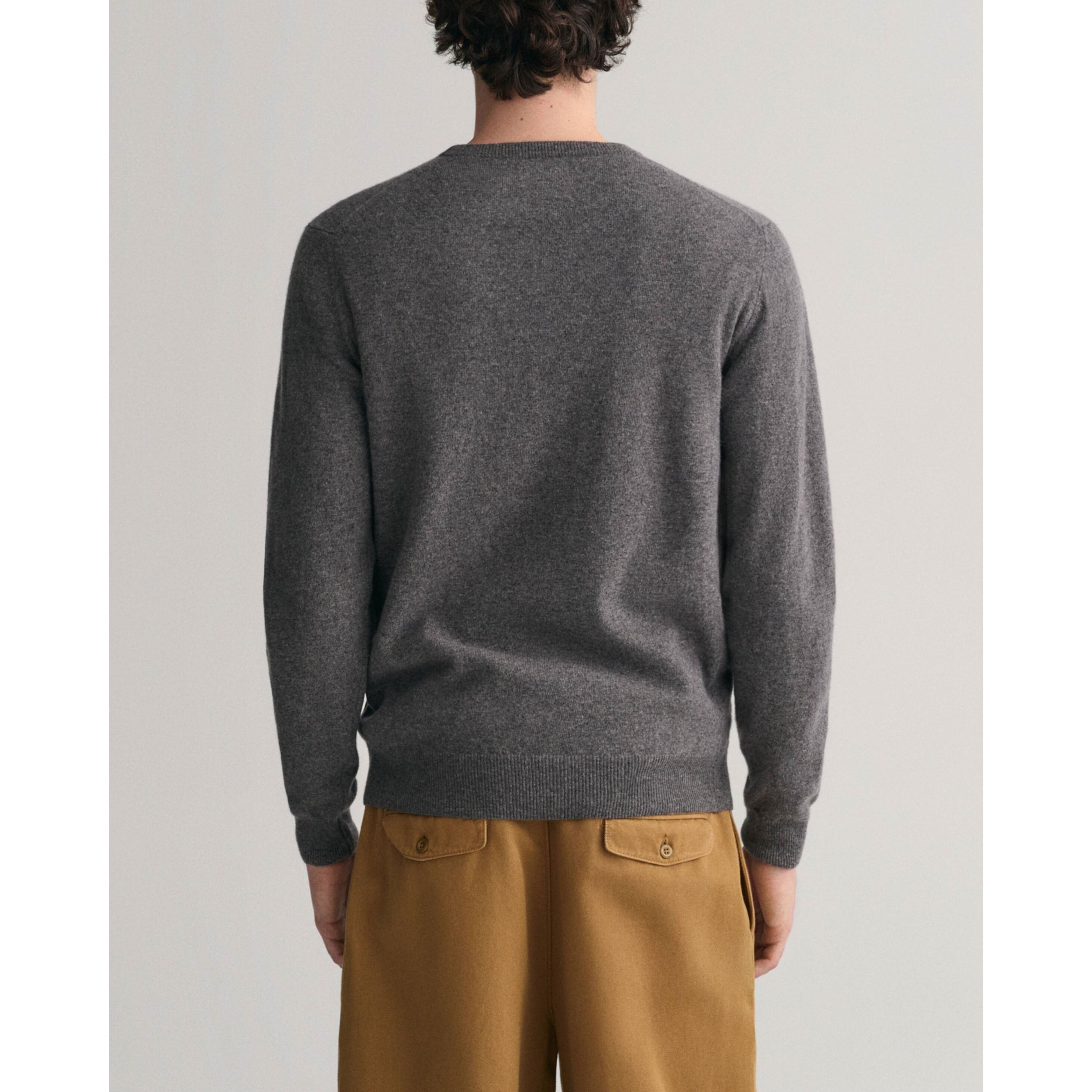 GANT Megztinis vyrams, Pilka, SUPERFINE LAMBSWOOL 3