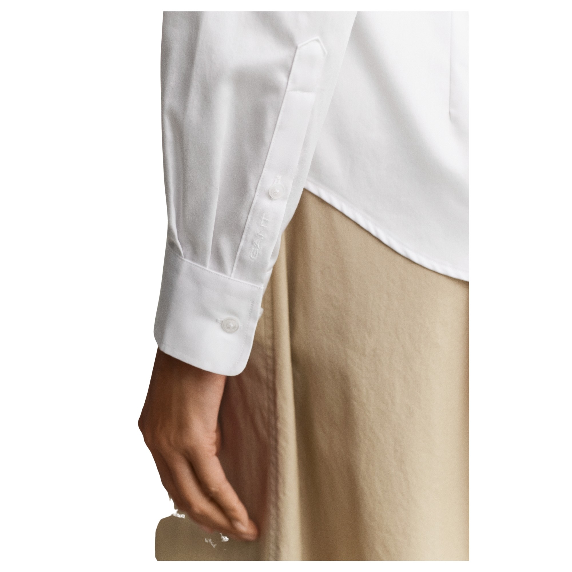 GANT Marškiniai trump. rankovėmis moterims, Balta, 4300588-110 Shirts sho 4