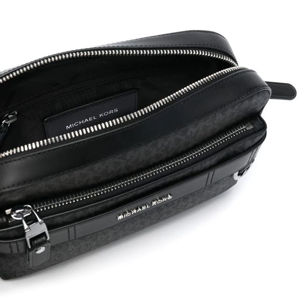 MICHAEL KORS Rankinė per petį vyrams, Juoda, Ew utility crossbody 4