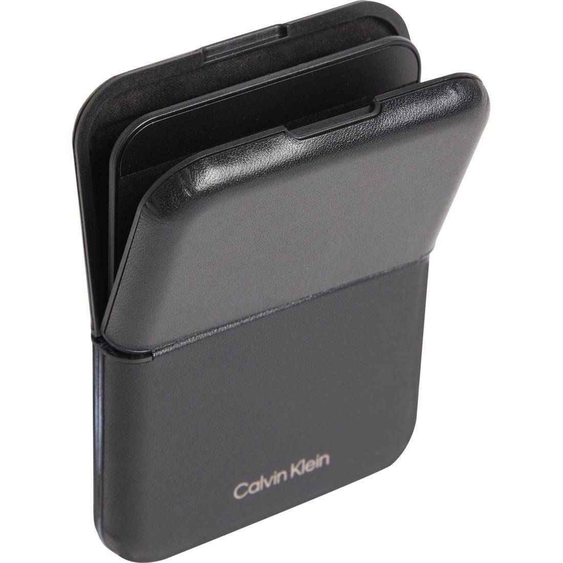 CALVIN KLEIN Piniginė vyrams, Juoda, Duo stitch hardcase cc holder 3