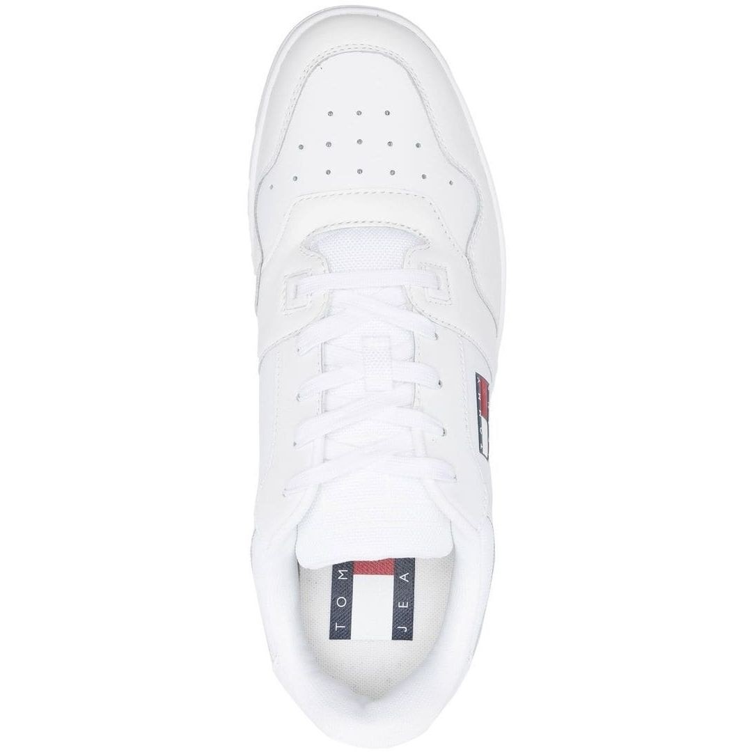 TOMMY JEANS Sportiniai bateliai vyrams, Balta, JEANS RETRO BASKET ESS 4