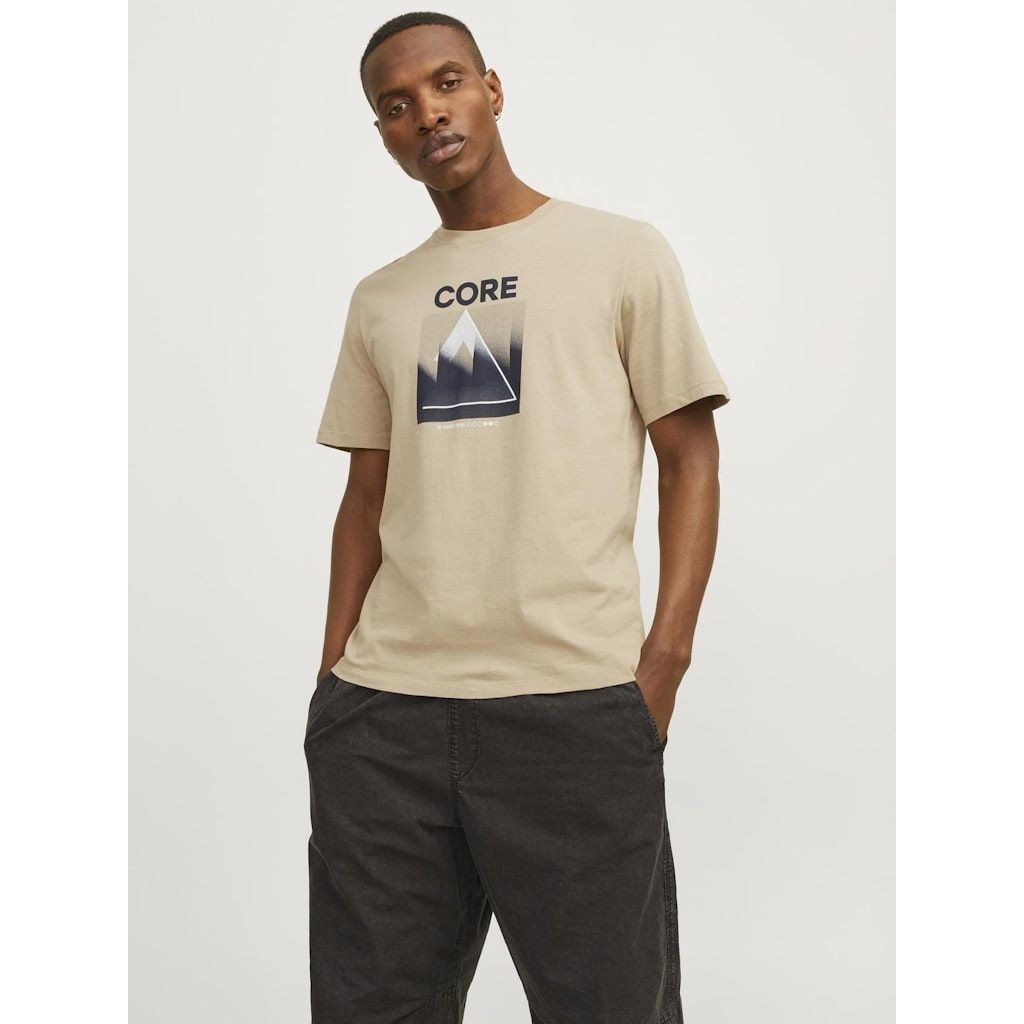 JACK & JONES Marškinėliai vyrams, Ruda, JCOSTAR TEE SS CREW 2