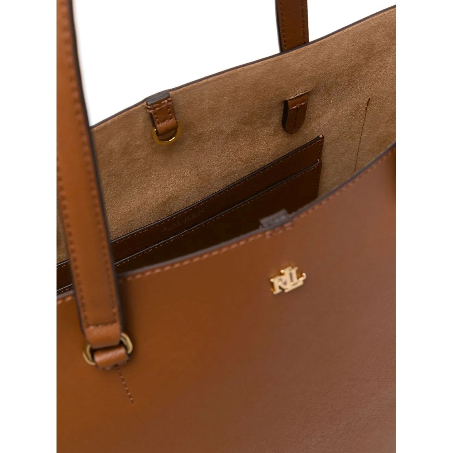 LAUREN RALPH LAUREN Pirkinių krepšys moterims, Ruda, Karly tote bag 4