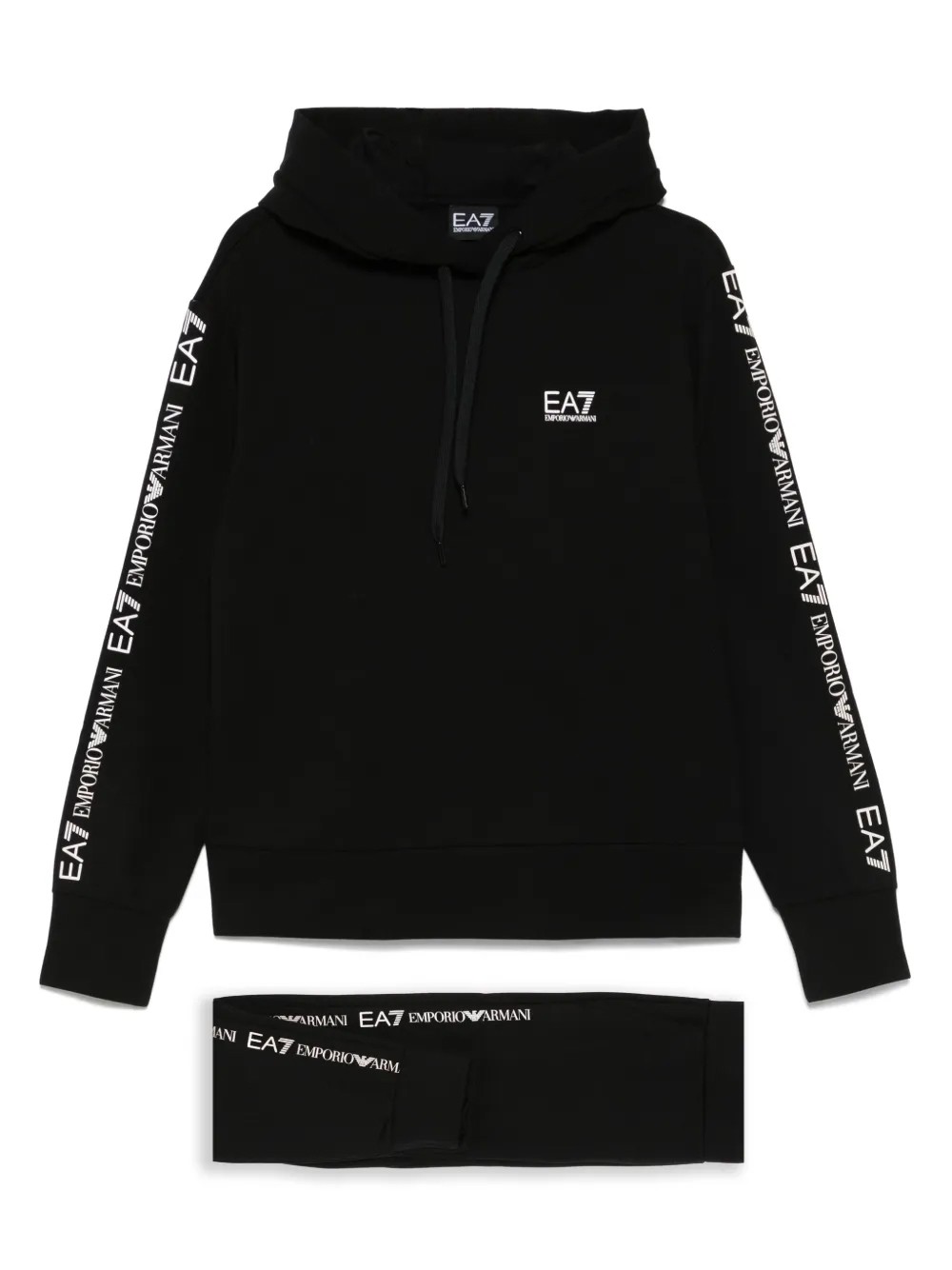 EA7 Sportinis kostiumas moterims, Juoda, Logo-print tracksuit 1