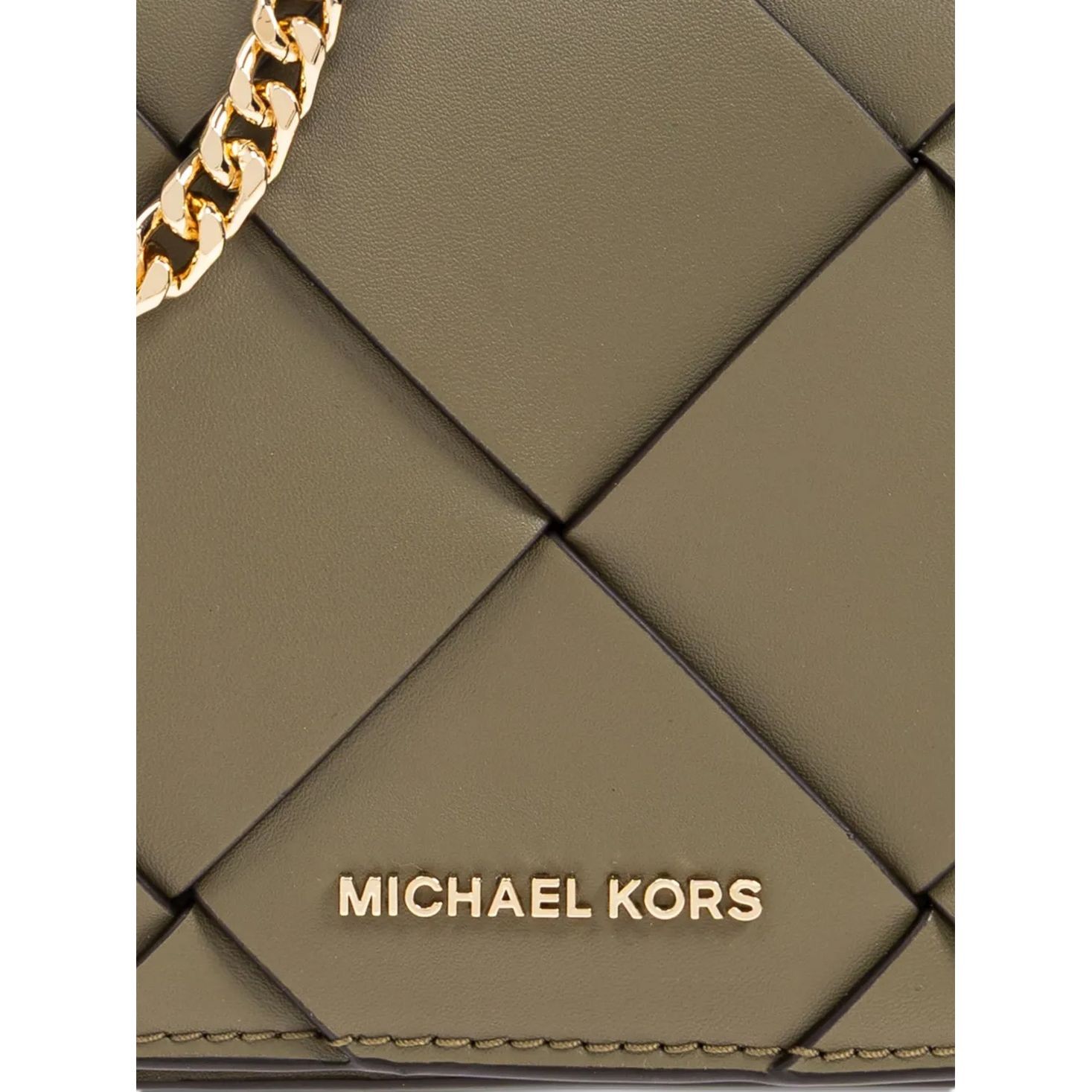 MICHAEL KORS Rankinė per petį moterims, Žalia, Md flap crossbody 4