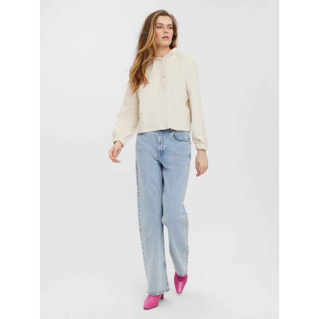 VERO MODA Palaidinės moterims, Pilka, VMTOPSY LS SHORT HOOD 4