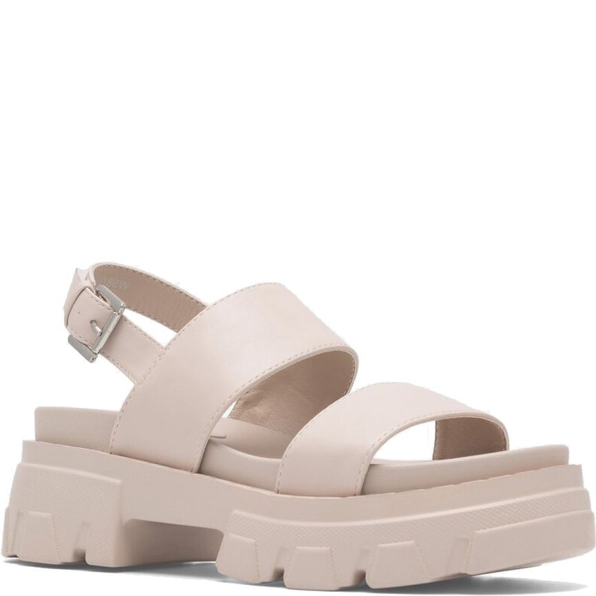 DEEZEE Basutės moterims, Smėlio, SANDALS 1