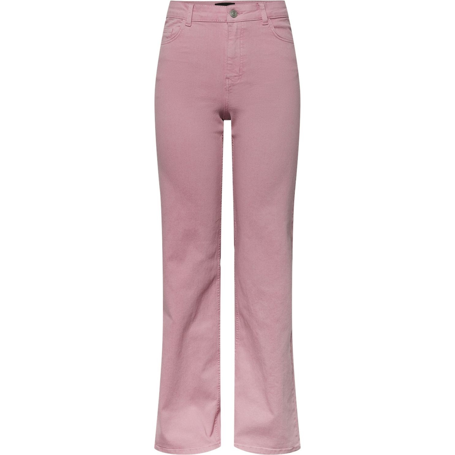 PIECES Tiesūs džinsai moterims, Rožinė, PCPEGGY HW WIDE PANT 1