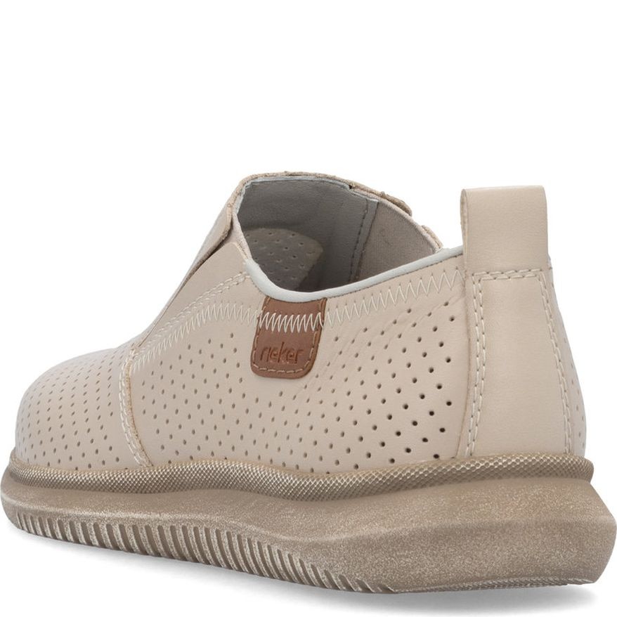 RIEKER Loaferiai vyrams, Smėlio, Slipper 4