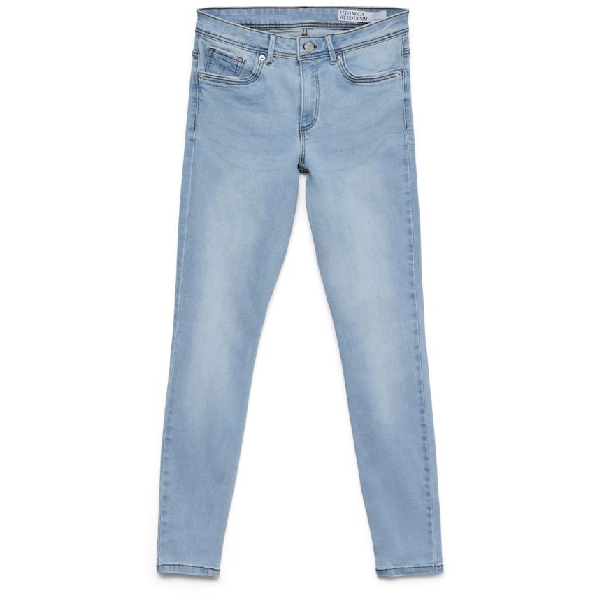 VERO MODA Aptempti džinsai moterims, Mėlyna, VMTANYA MR S PIPING 1