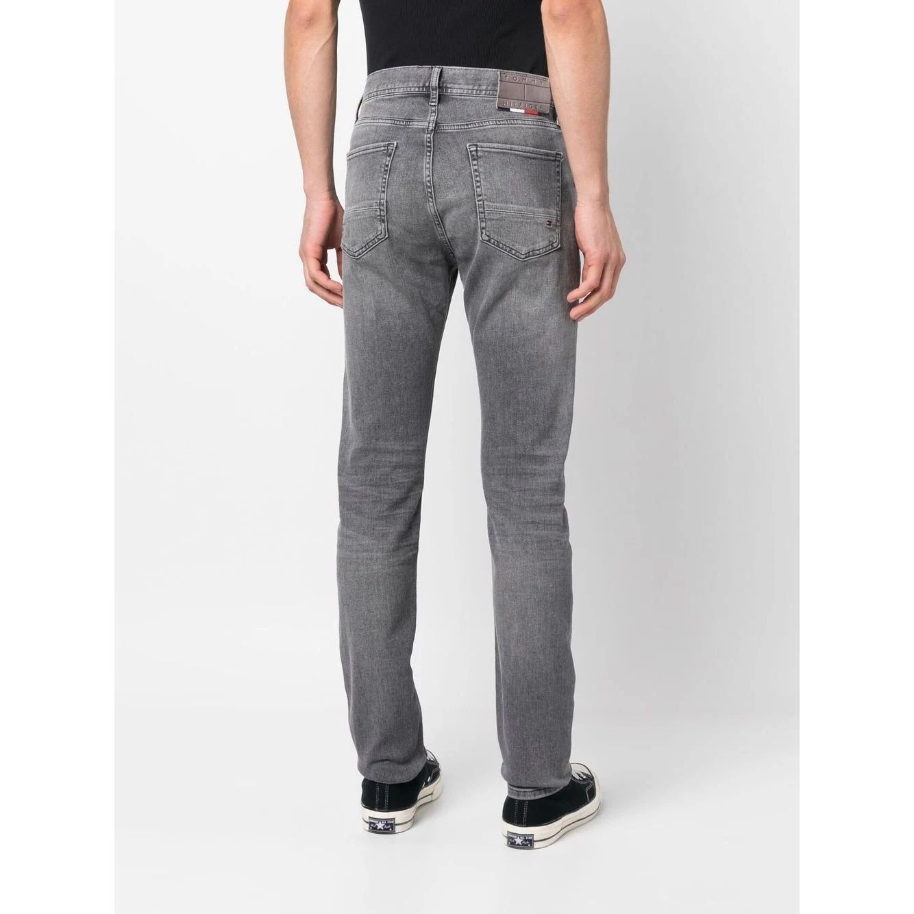 TOMMY HILFIGER Tiesūs džinsai -vyrams, Pilka, Slim bleecker alma jeans 3