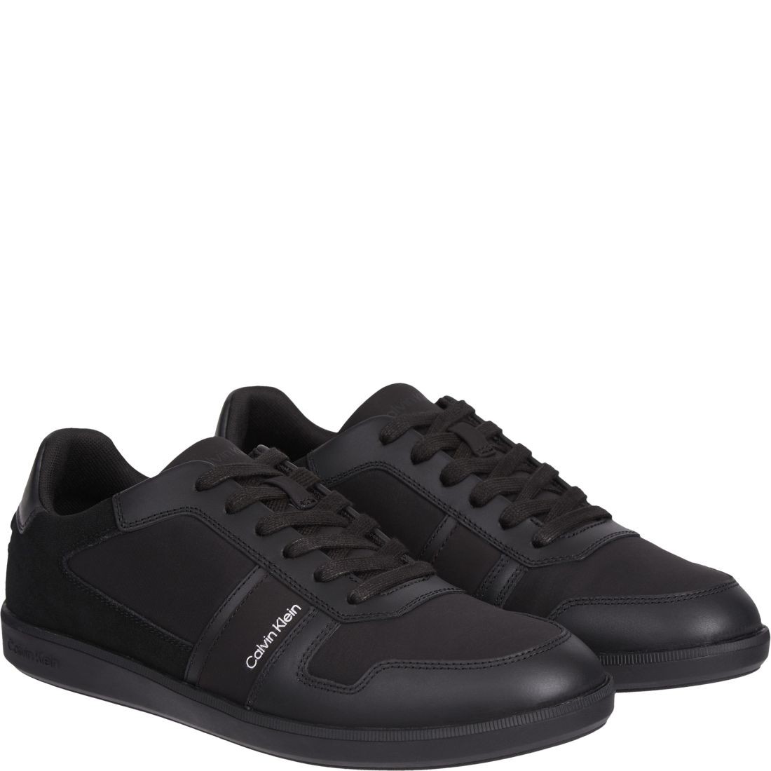 CALVIN KLEIN Sportiniai bateliai vyrams, Juoda, Low top lace up mix sport shoe 1