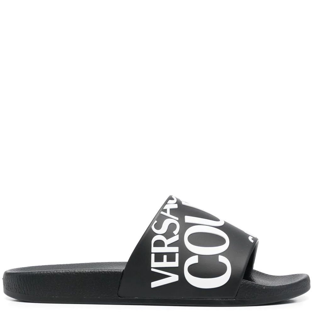 VERSACE JEANS CUTURE Šlepetės moterims, Juoda, Fondo shelly slippers