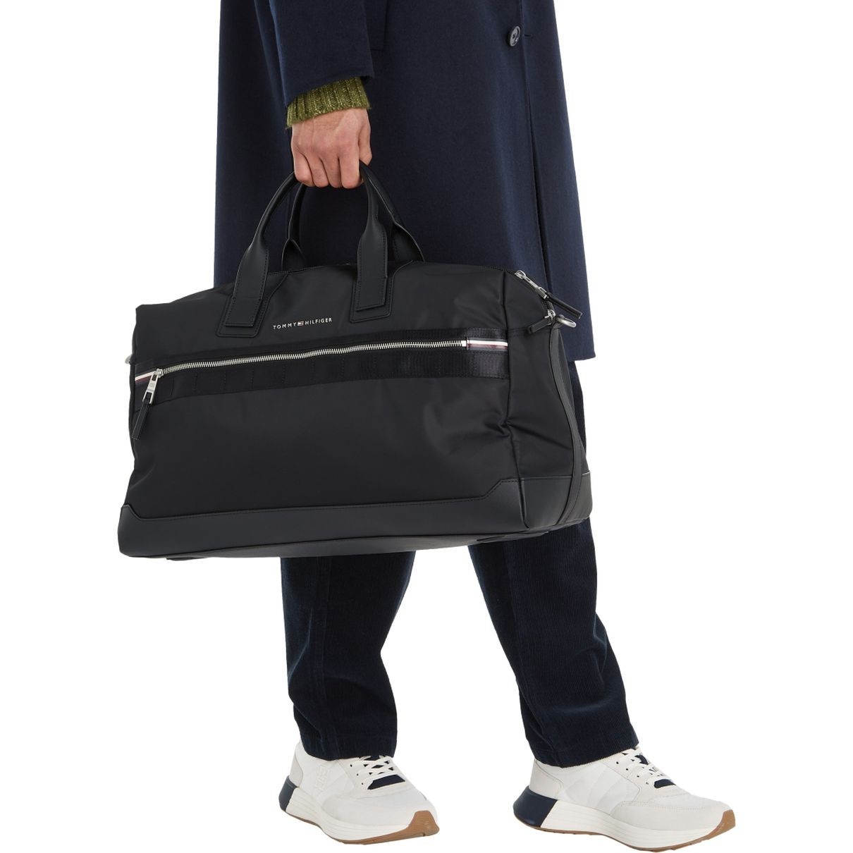 TOMMY HILFIGER Rankinė, krepšys vyrams, Juoda, Elevated duffle 5