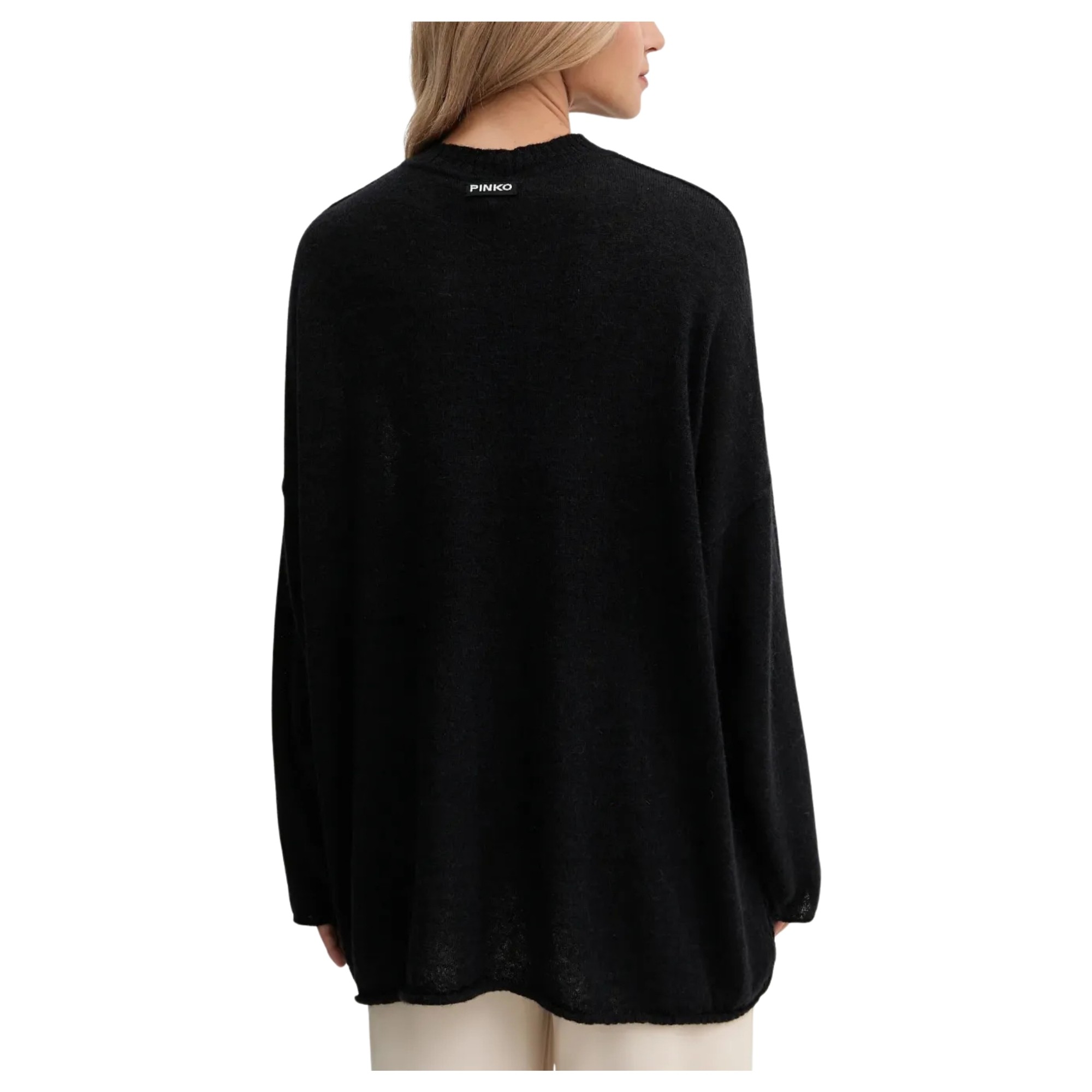 PINKO Megztinis moterims, Juoda, Marshall sweater 2