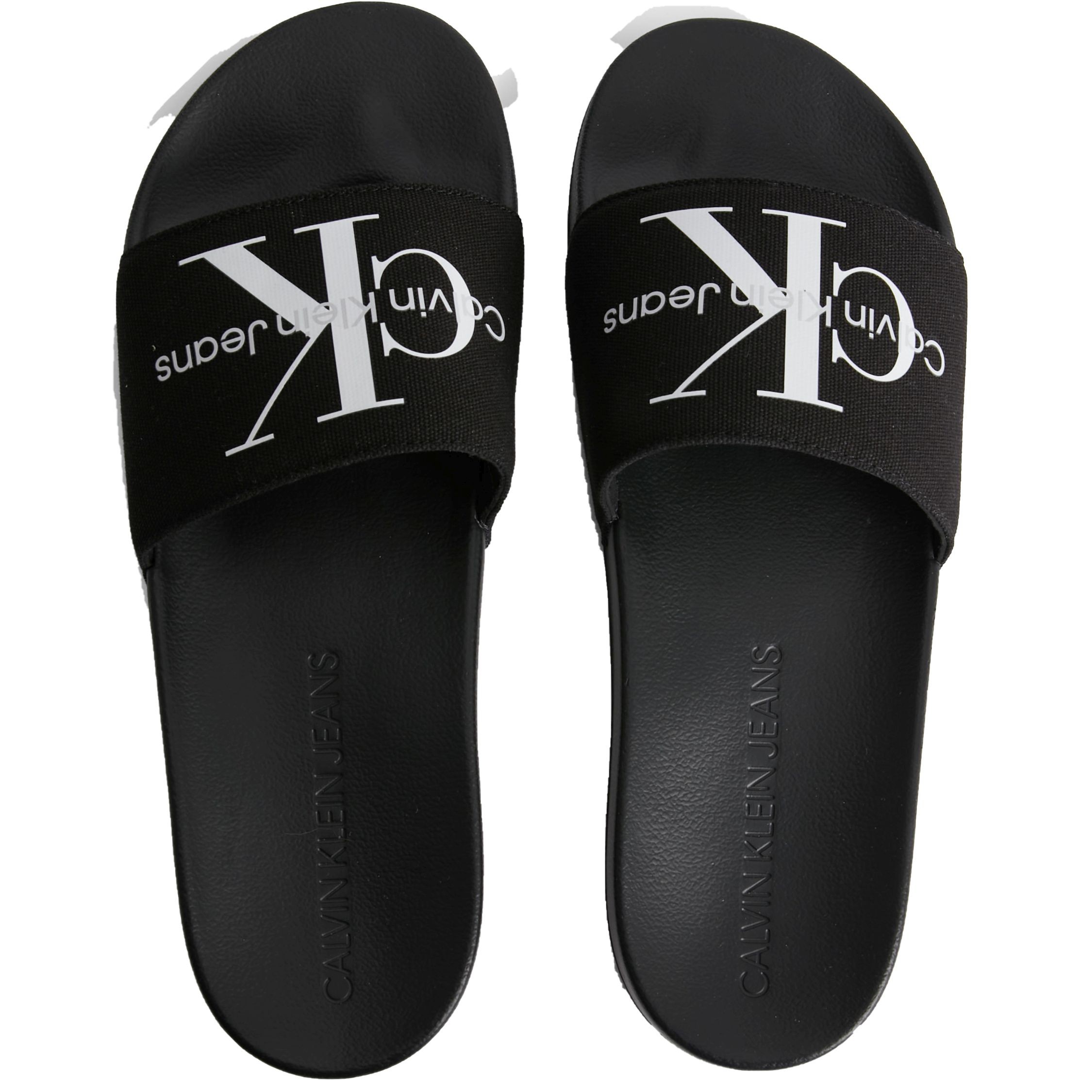 CALVIN KLEIN JEANS Šlepetės vyrams, Juoda, SLIDE MONOGRAM CO 4