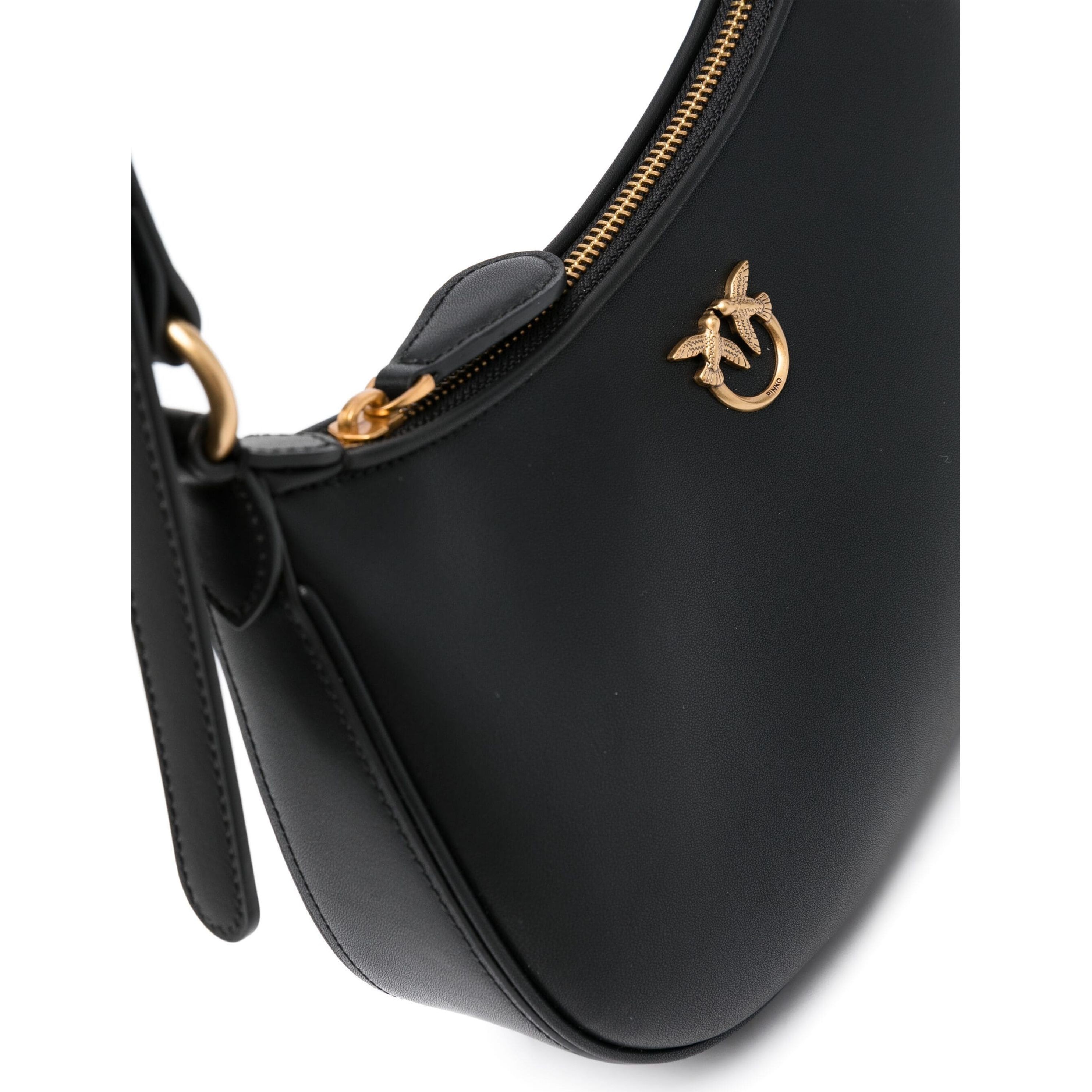 PINKO Rankinė per petį moterims, Juoda, Love birds shoulder bag 3