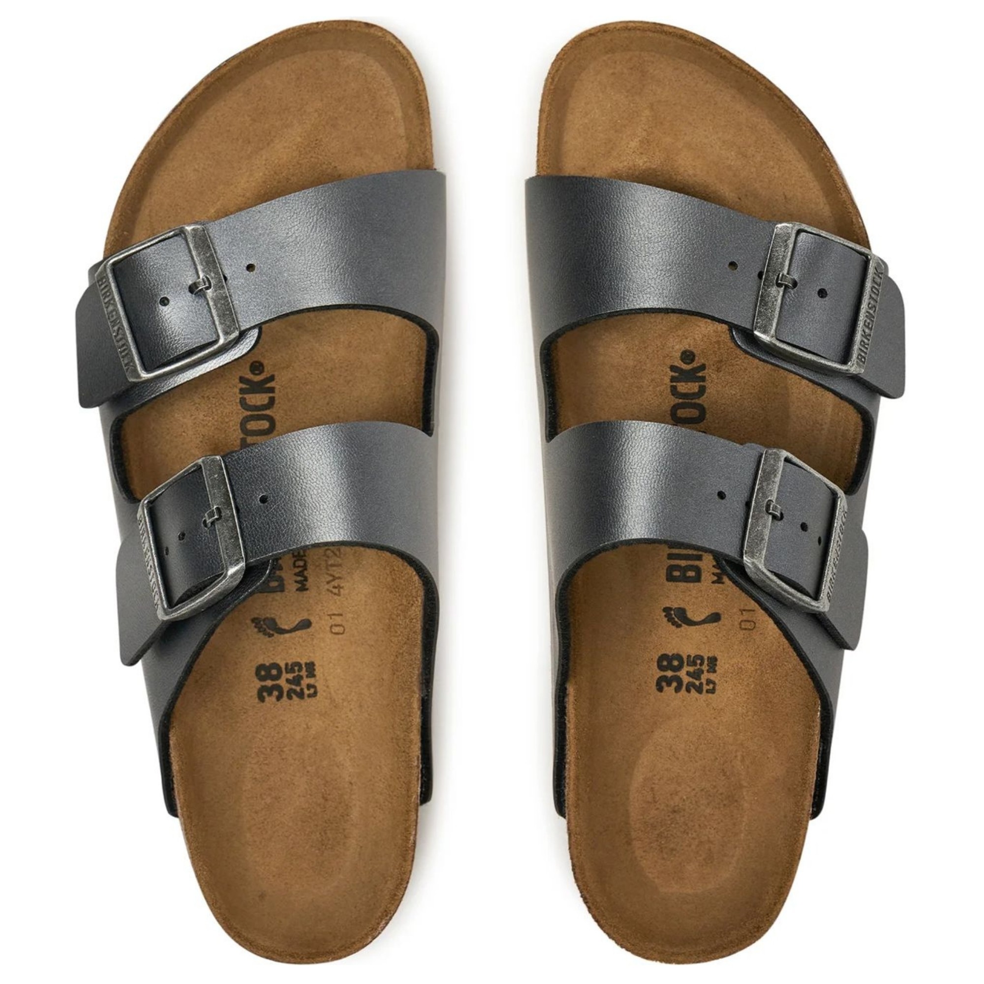 BIRKENSTOCK Šlepetės moterims, Juoda, Arizona BF slippers 4