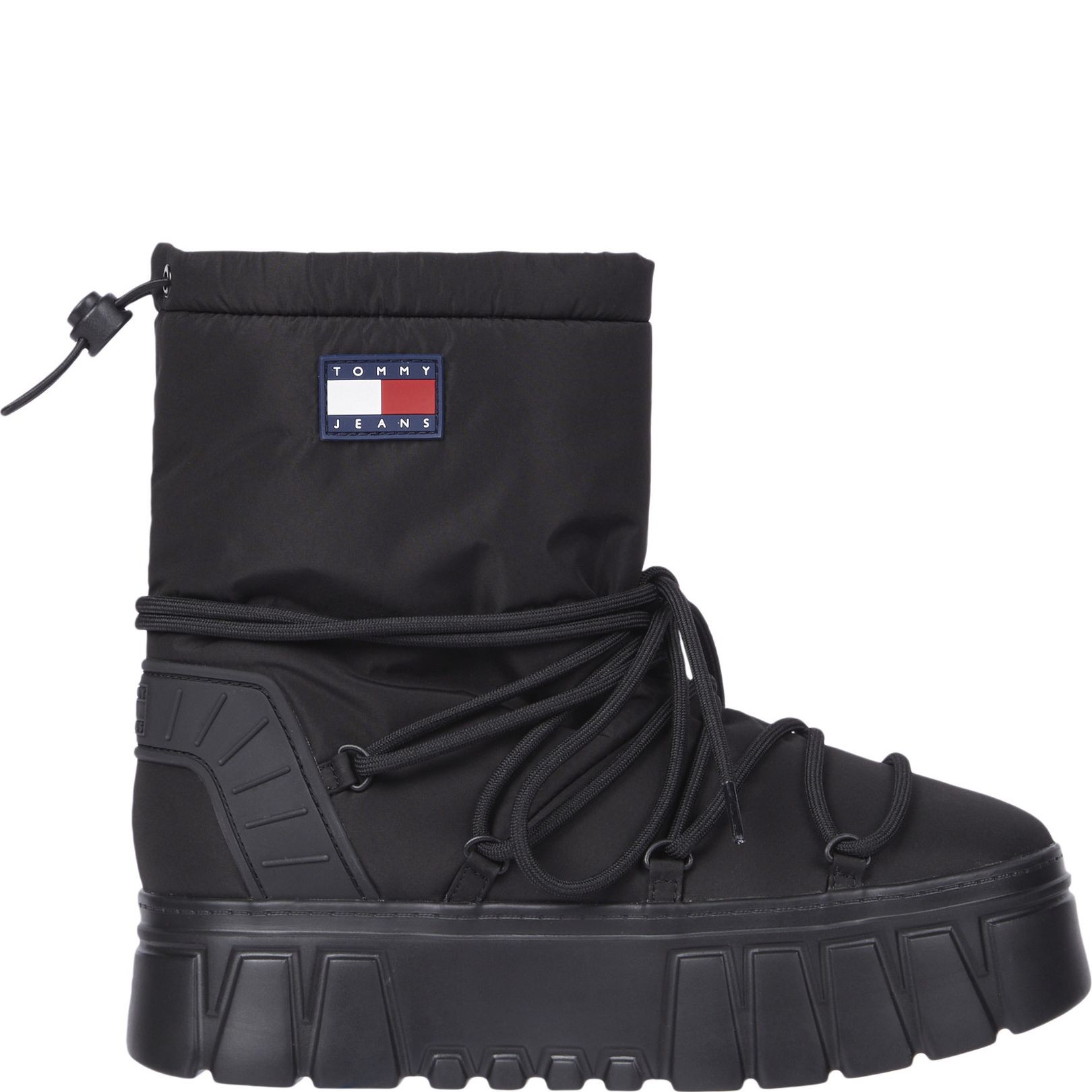 TOMMY JEANS Pašiltinti aulinukai moterims, Juoda, Hybrid boot 5