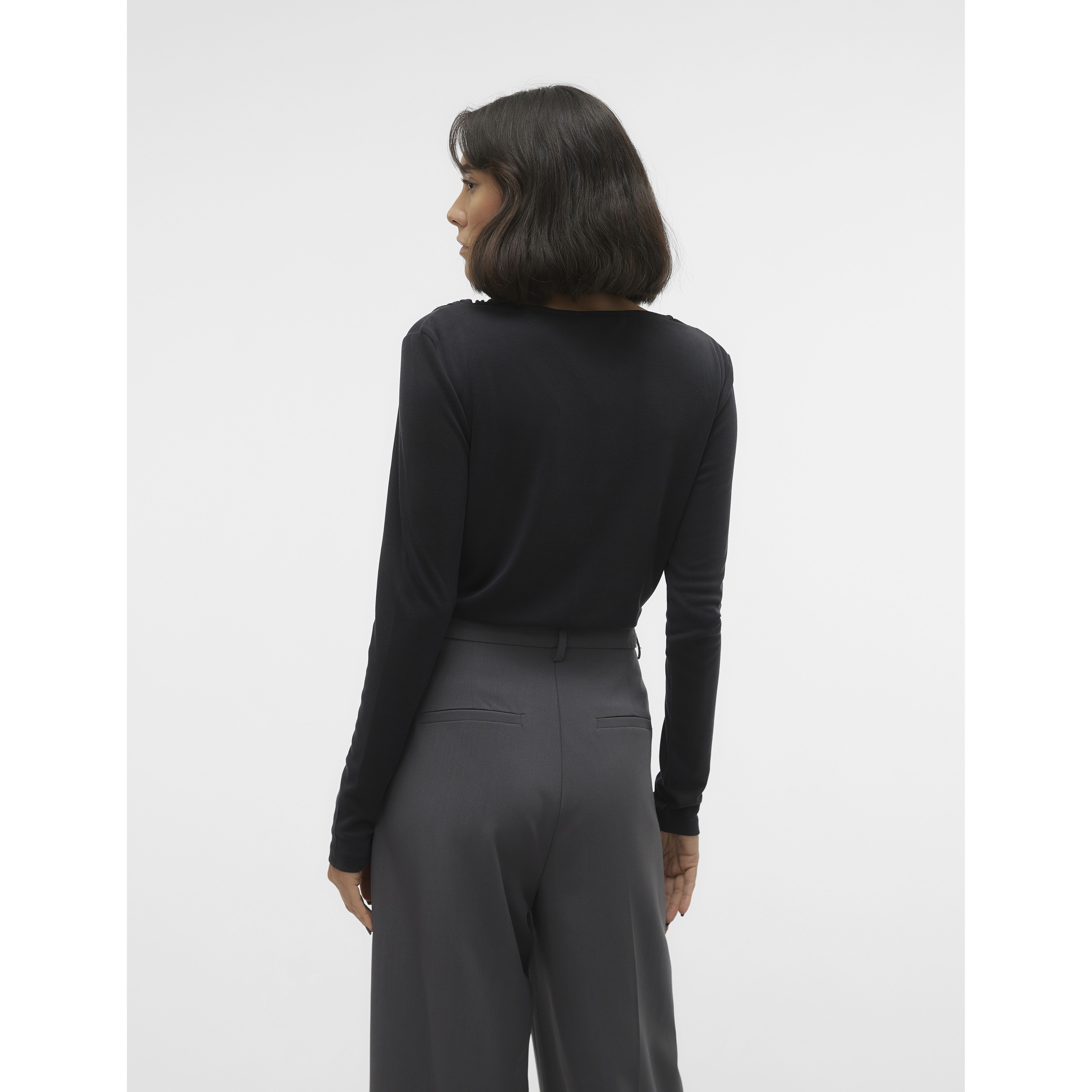 VERO MODA Palaidinės moterims, Juoda, VMPHINE LS WATER 3