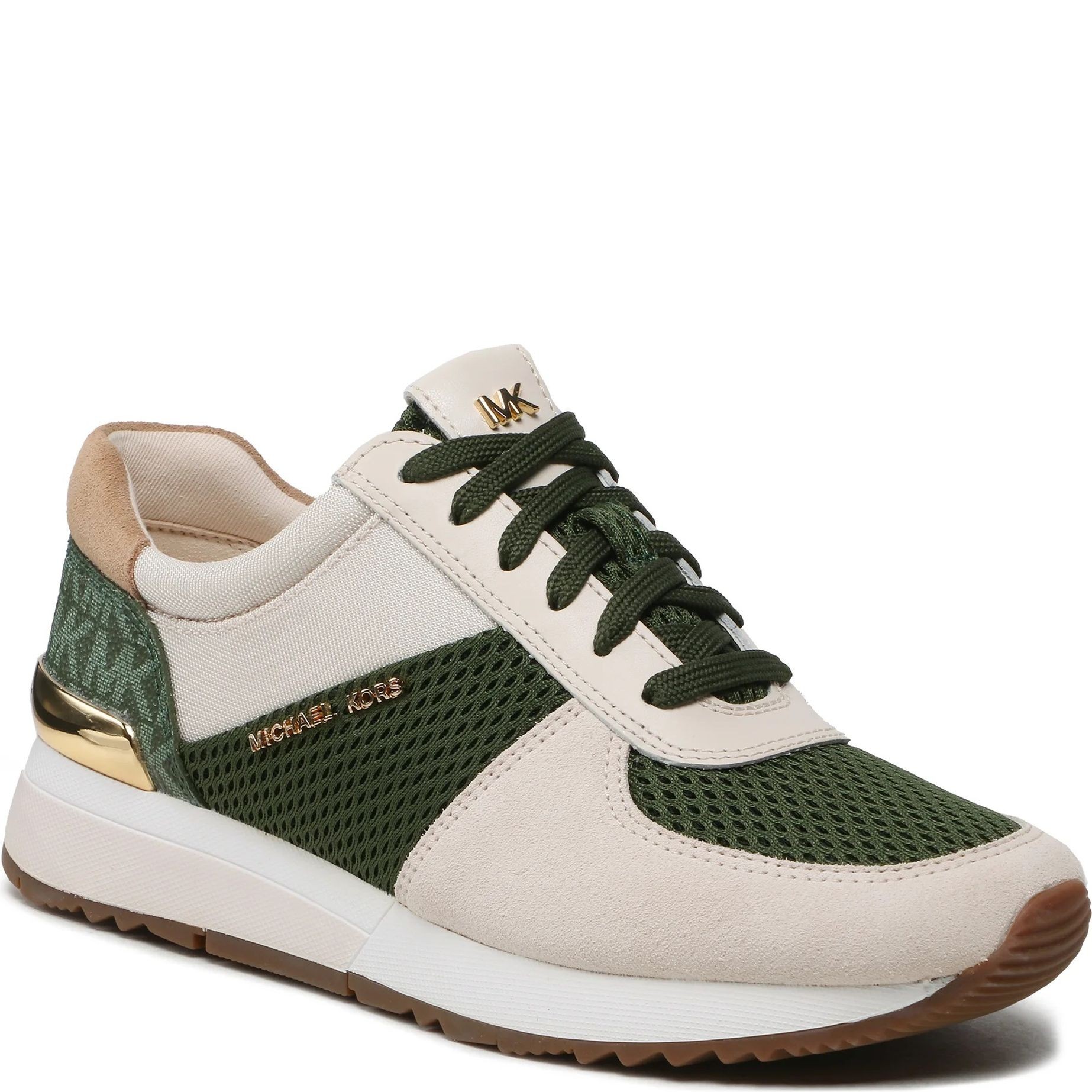 MICHAEL KORS Sportiniai bateliai moterims, Žalia, Allie trainer 1