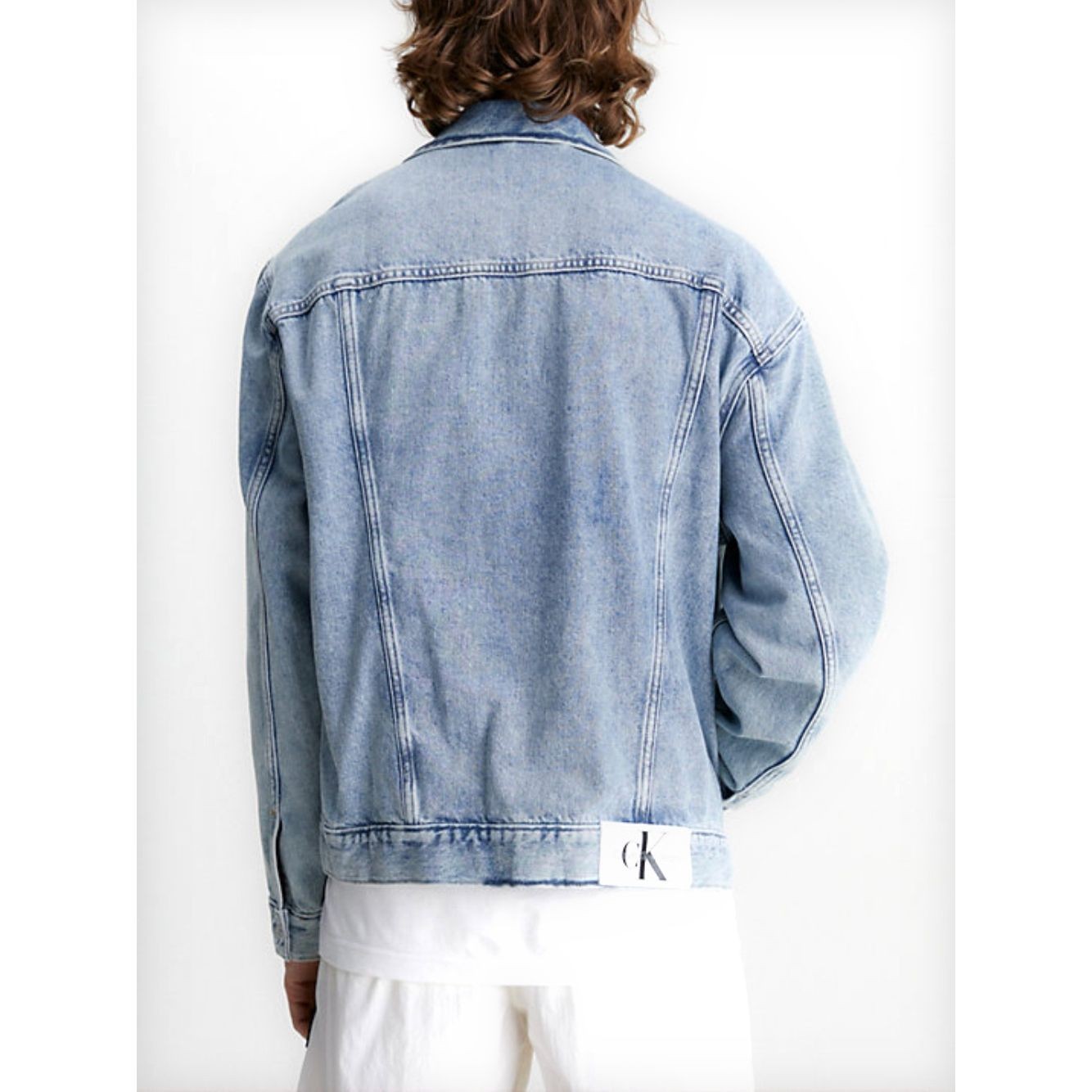 CALVIN KLEIN JEANS Džinsinis švarkas vyrams, Mėlyna, Regular 90s denim jacket 3