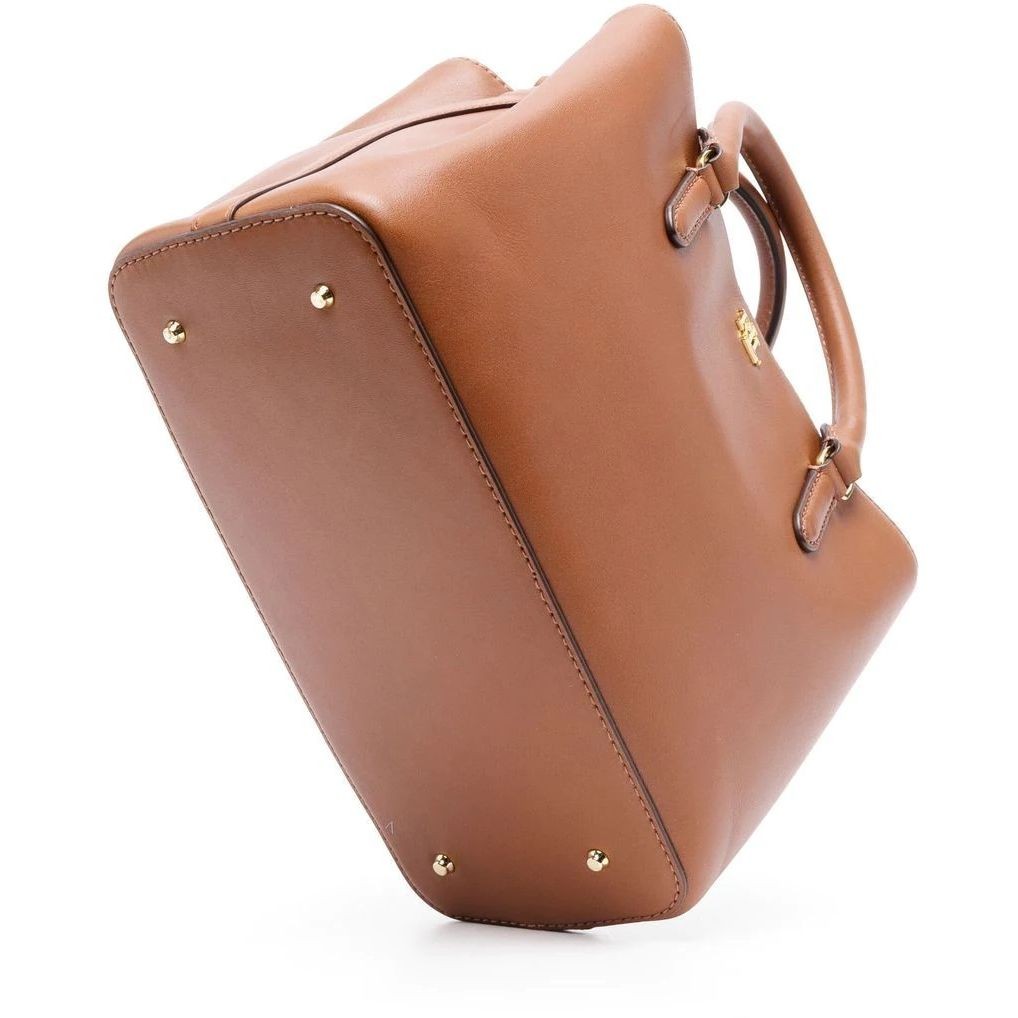 LAUREN RALPH LAUREN Pirkinių krepšys moterims, Ruda, Marcy 26 small satchel bag 3