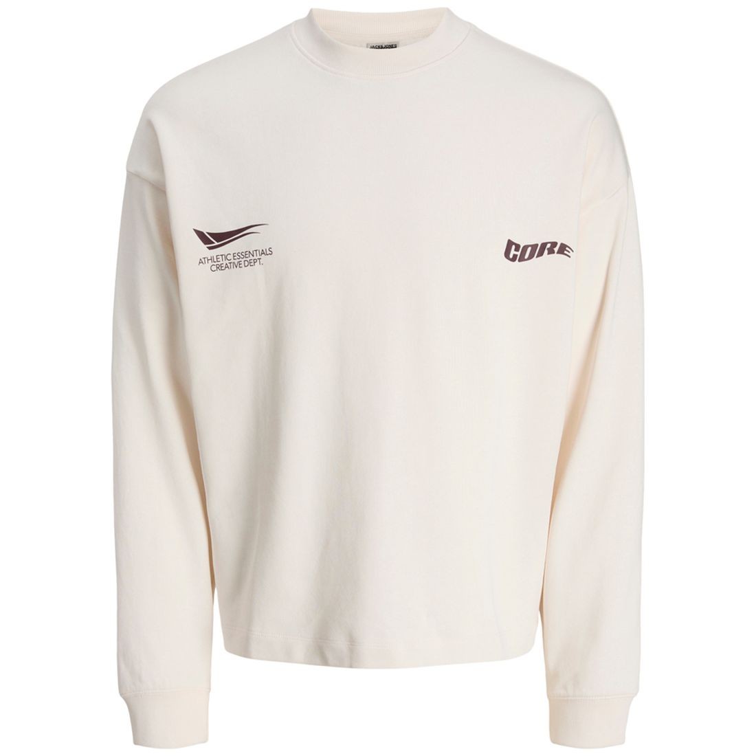 JACK & JONES Megztinis vyrams, Smėlio, Signal sweat crew neck