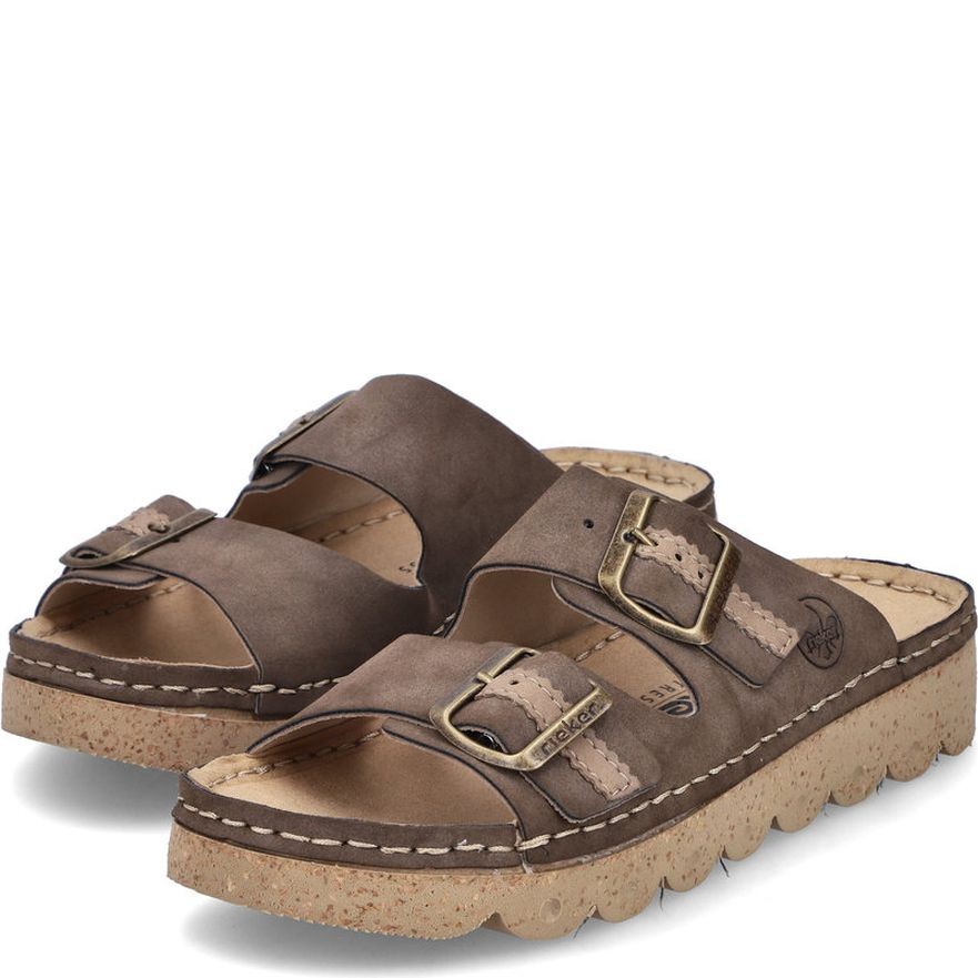 RIEKER Šlepetės moterims, Ruda, Slippers 7