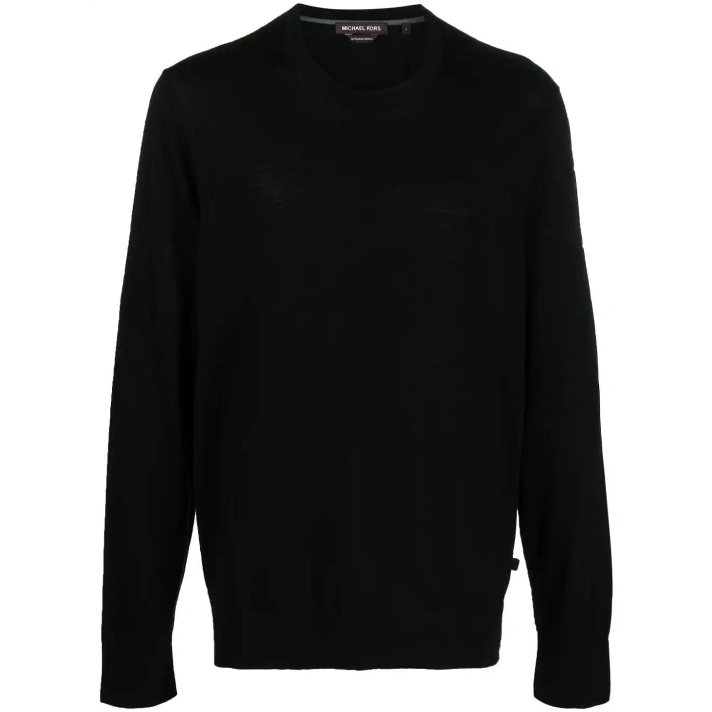 MICHAEL KORS Megztinis vyrams, Juoda, Core merino crew 1