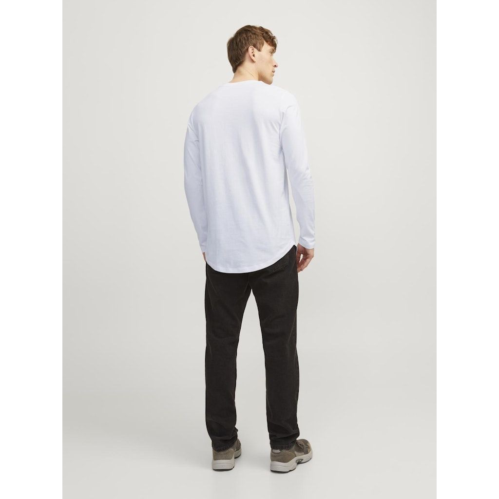 JACK & JONES Marškinėliai ilgom. rankovėmis vyrams, Balta, Noa tee o-neck 5