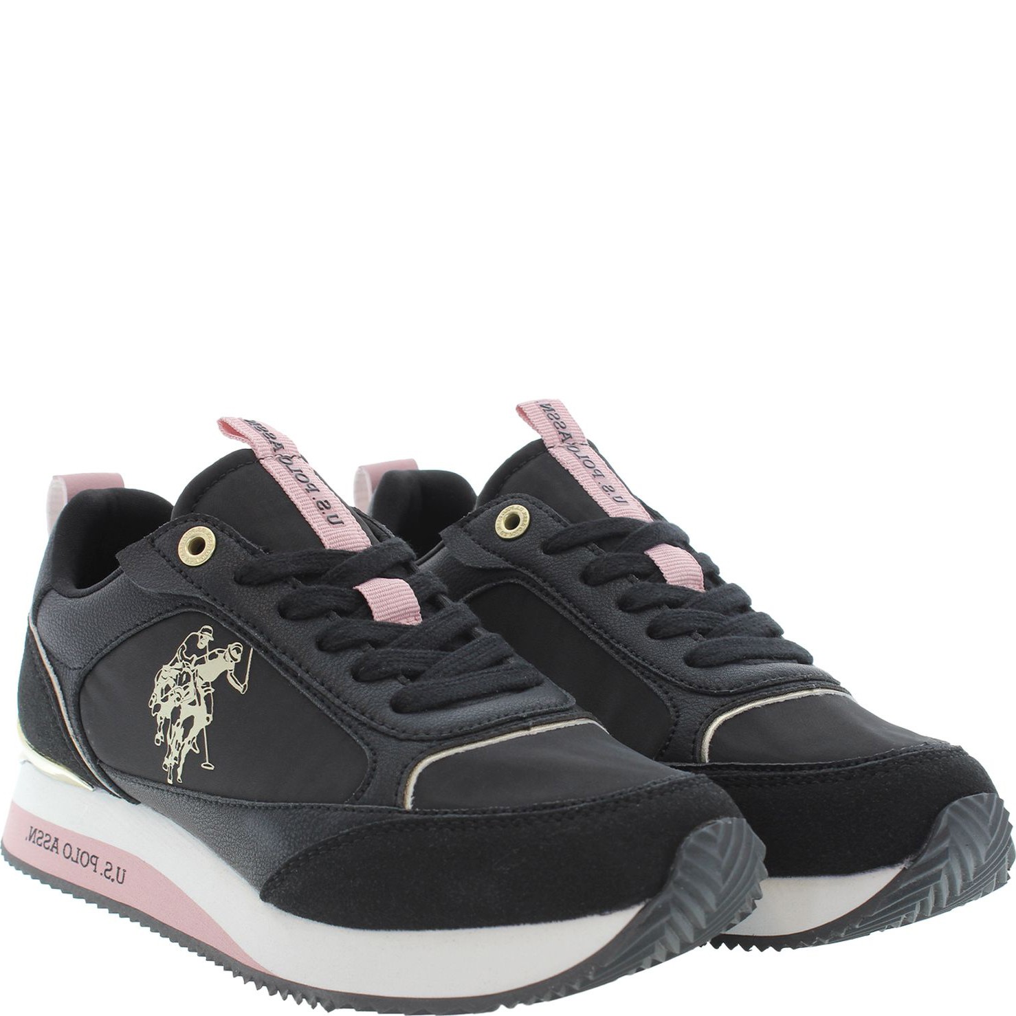 U.S.POLO Laisvalaikio bateliai moterims, Juoda, FRISBY 1