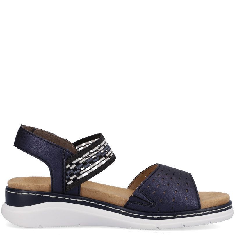 RIEKER Basutės moterims, Mėlyna, SANDALS 3