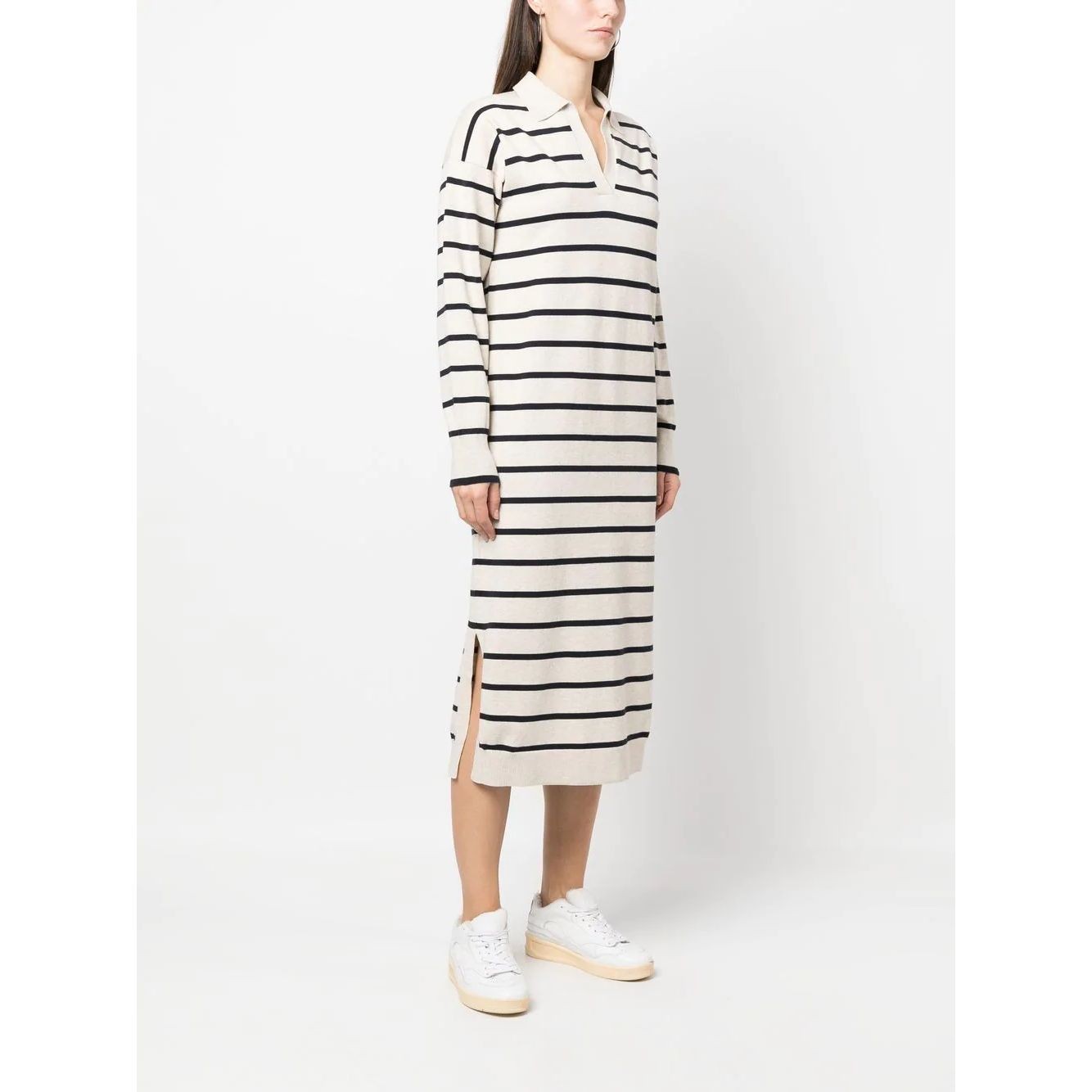 TOMMY HILFIGER Megzta suknelė moterims, Kūno, Soft regular polo knit dress 3