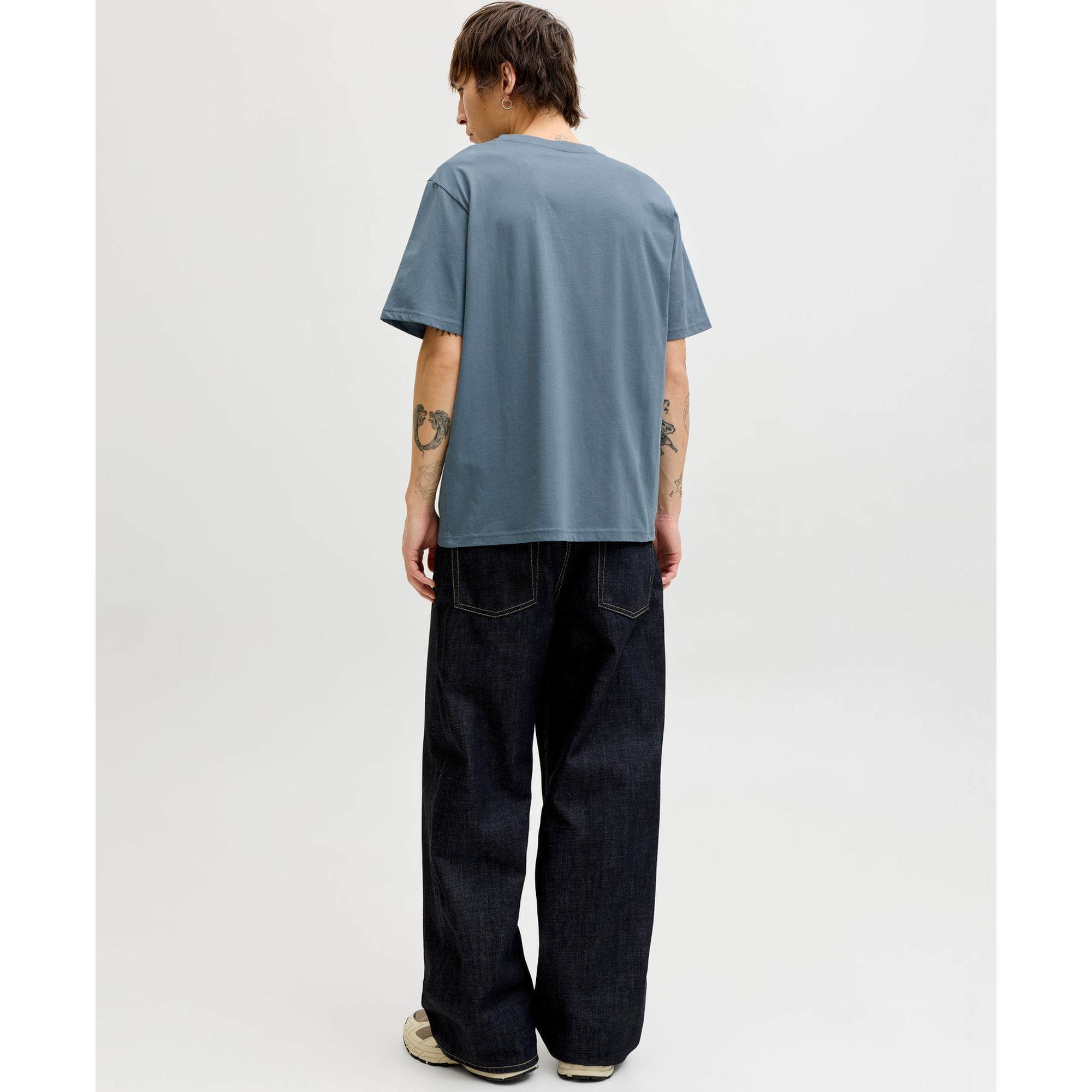 JACK & JONES Marškinėliai vyrams, Mėlyna, Soho crew neck 2