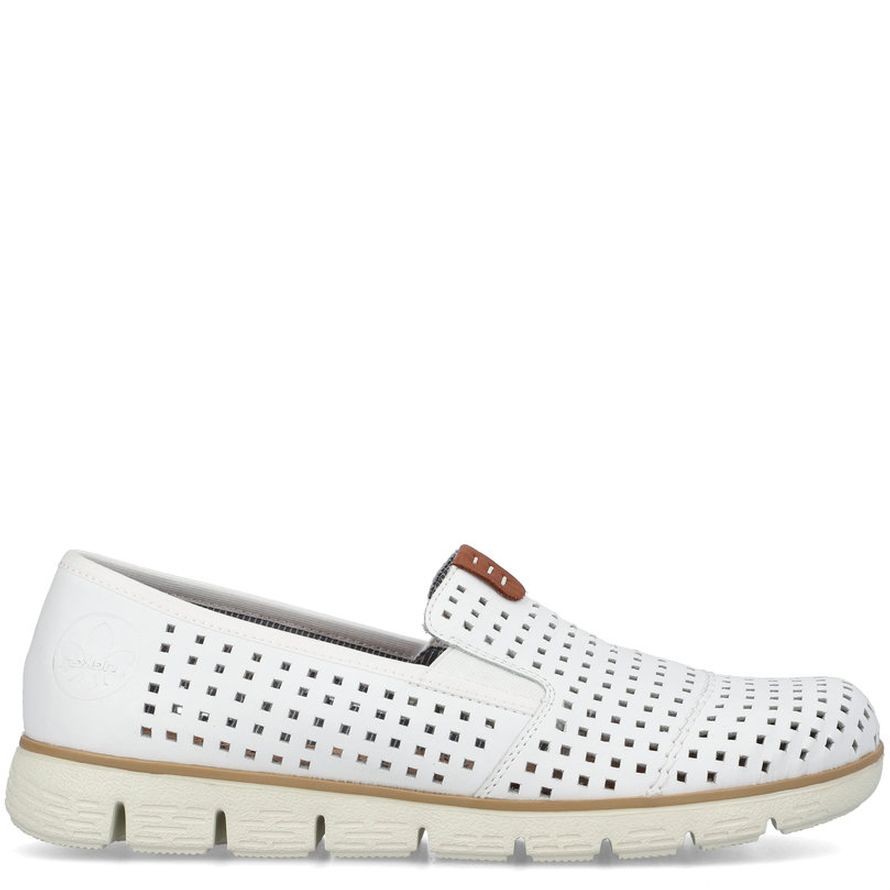 RIEKER Basutės moterims, Balta, SANDALS 9