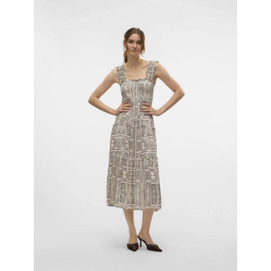 VERO MODA Midi suknelė moterims, Marga, Menny smock calf dress 6