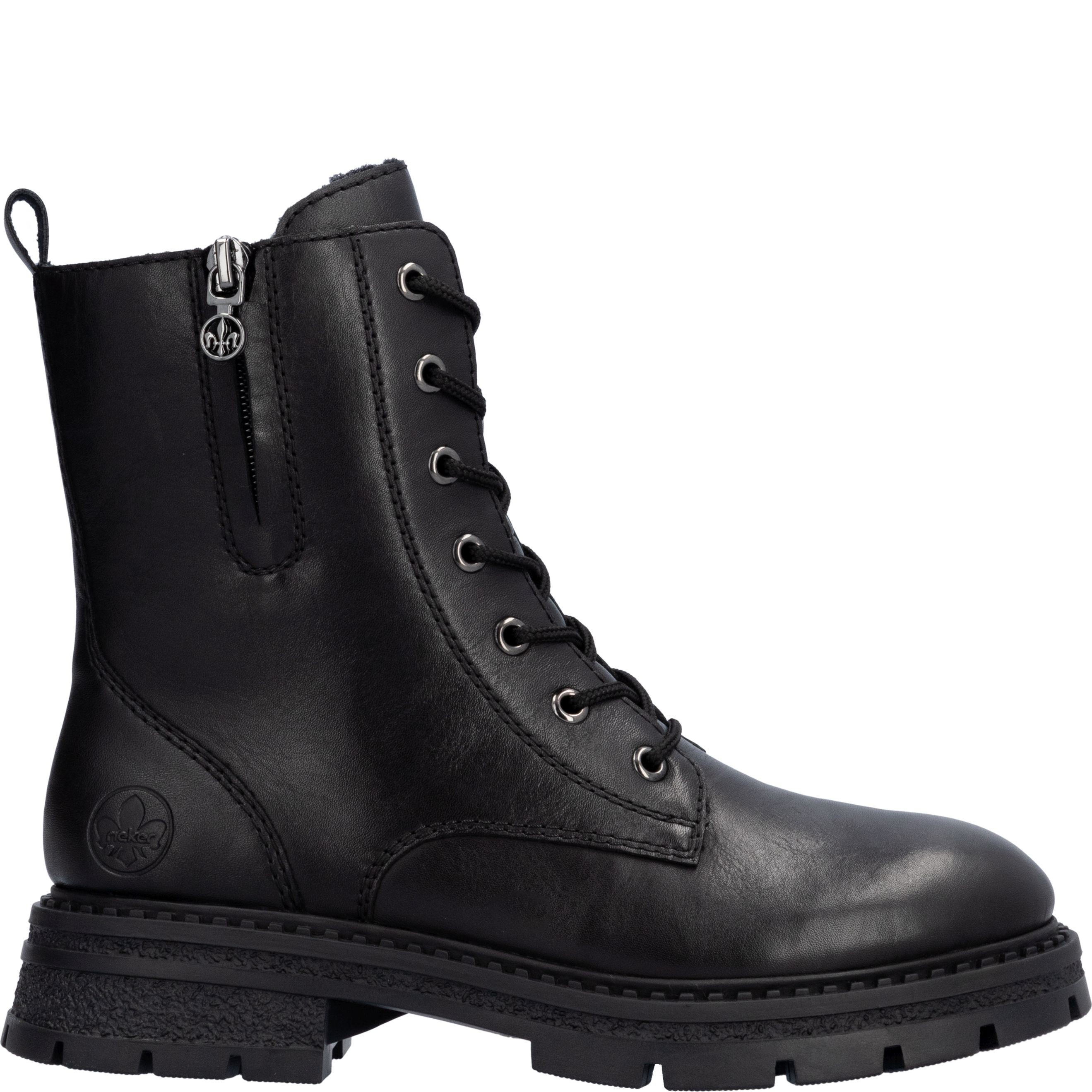 RIEKER Aulinukai moterims, Juoda, Ladies mid height boots 2