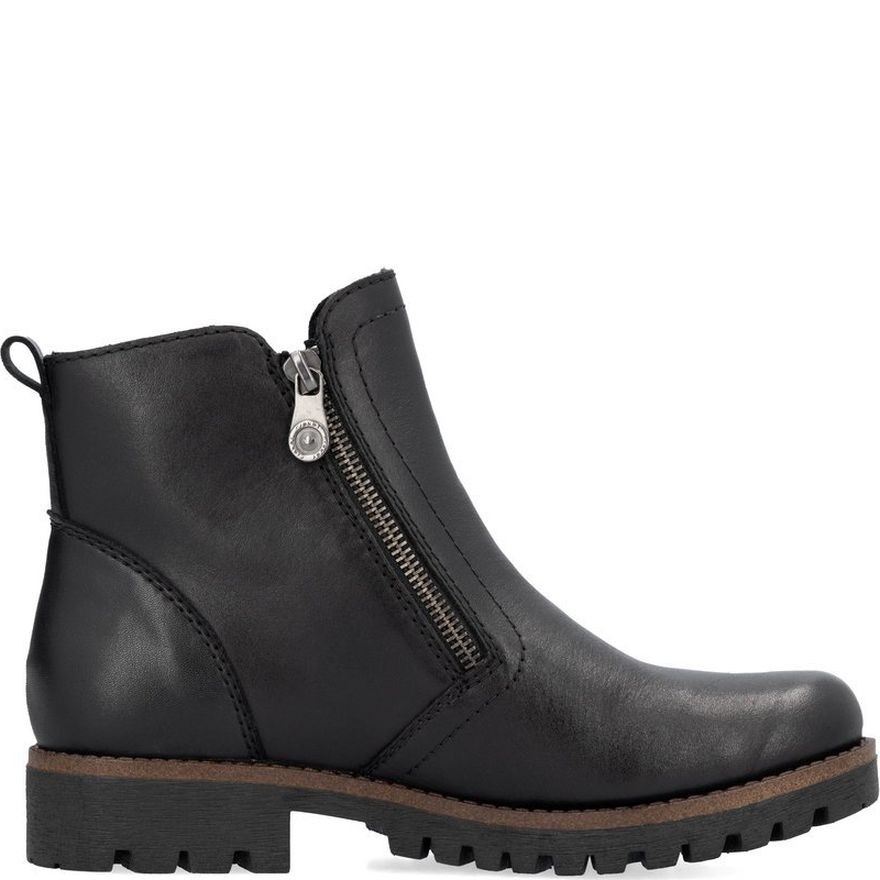 RIEKER Aulinukai moterims, Juoda, Ladies mid height boots 3