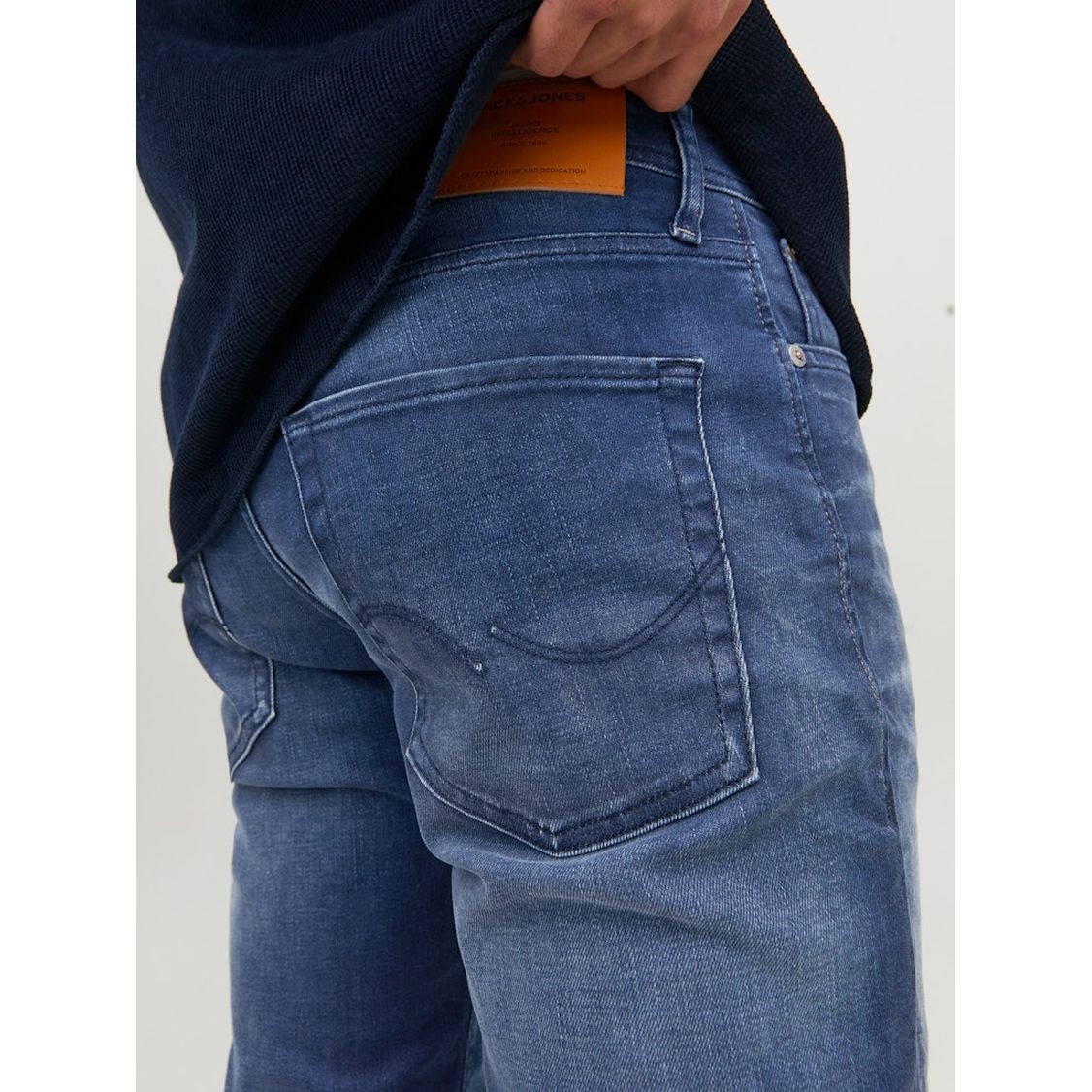 JACK & JONES Slim džinsai vyrams, Mėlyna, JJITIM JJORIGIN 2