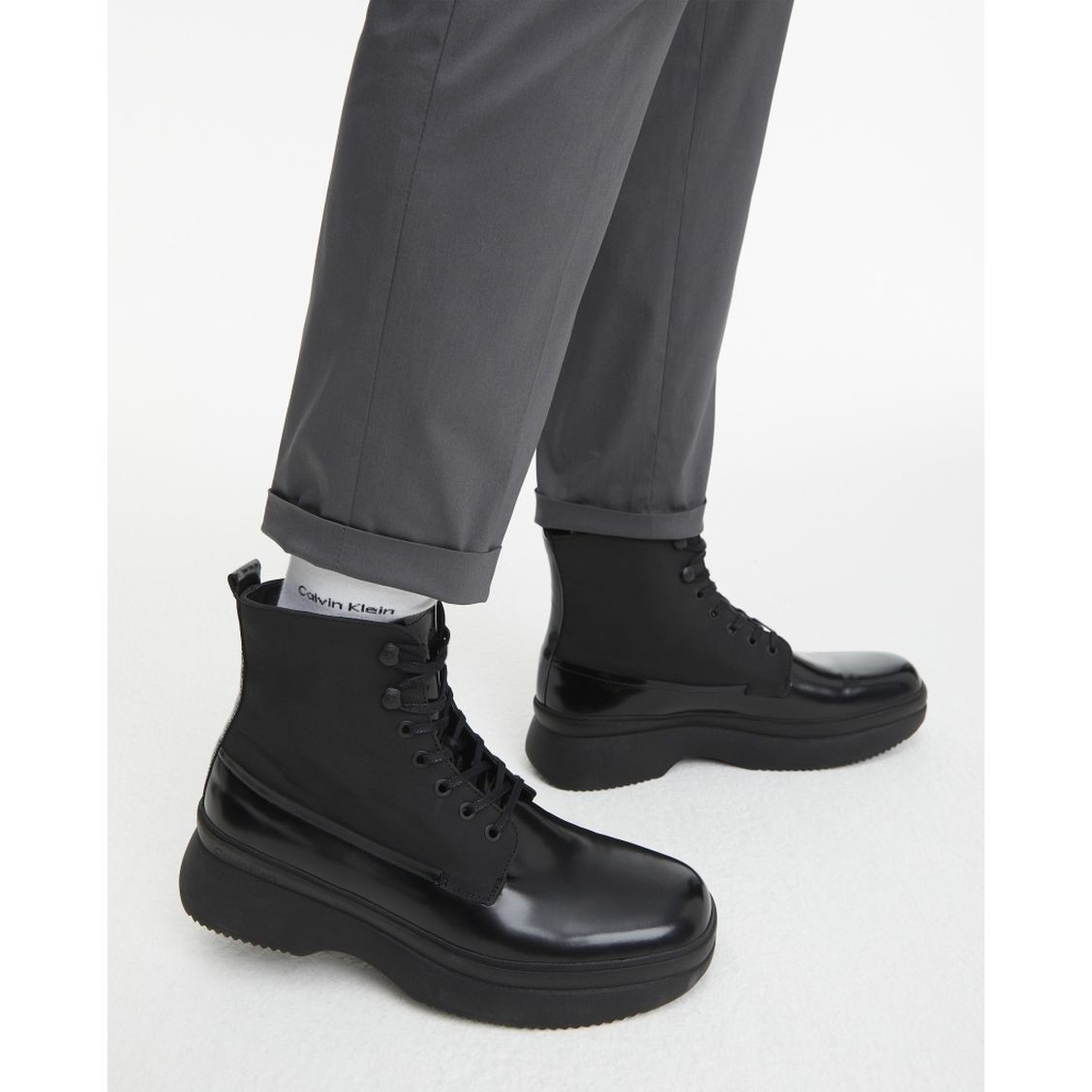 CALVIN KLEIN Aulinukai vyrams, Juoda, Lace up boot mix 6