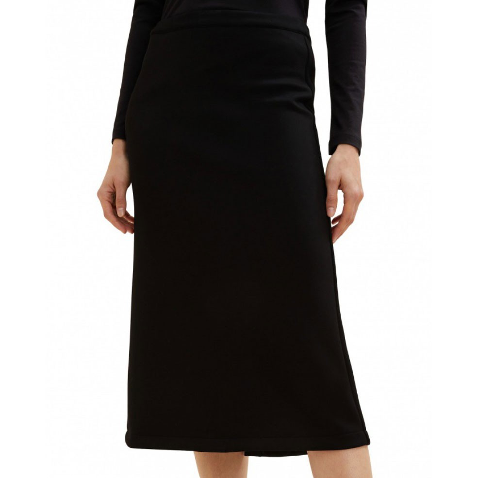 TOM TAILOR Midi sijonas moterims, Juoda, skirt 2