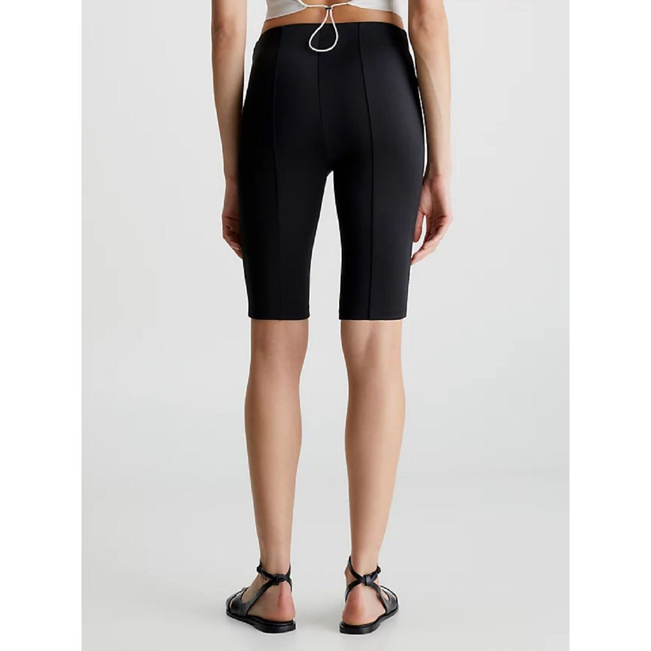 CALVIN KLEIN Šortai moterims, Juoda, Technical knit bike shorts 3