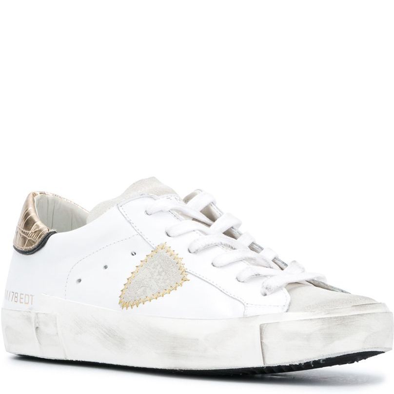 PHILIPPE MODEL Sportiniai bateliai moterims, Balta, Prsx low woman sneaker 2